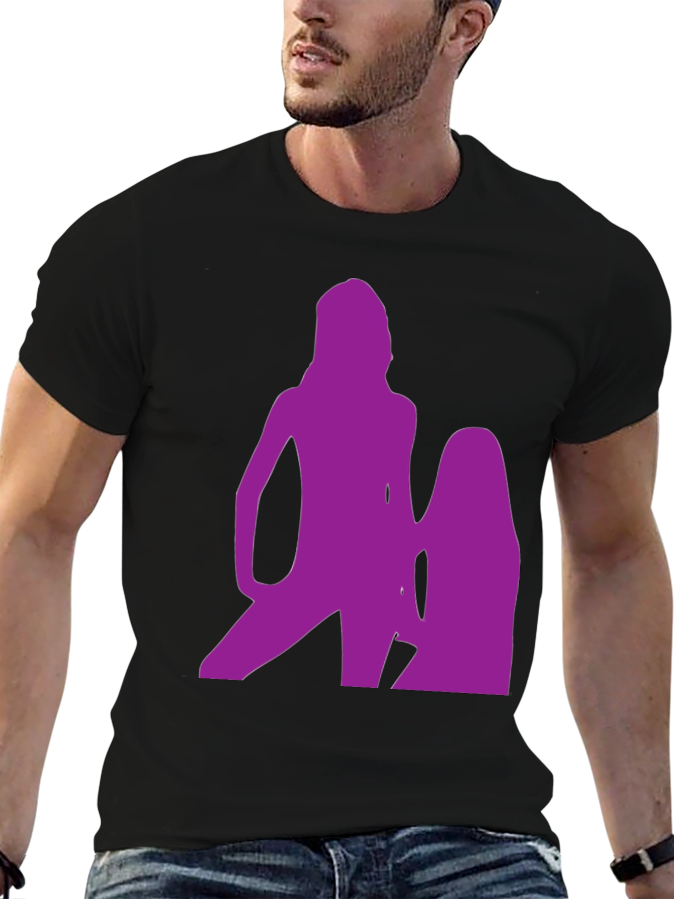 Purple Silhouette Graphic Tee