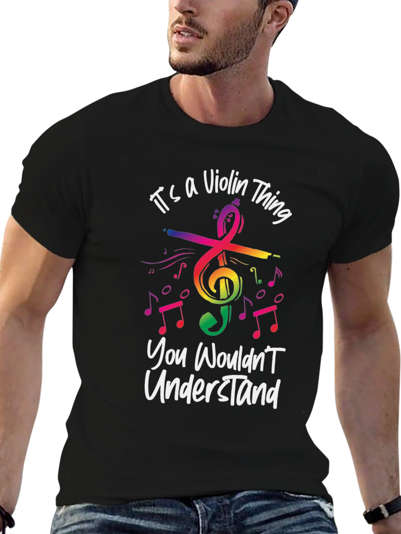 Its A Violin Thing Black T-Shirt