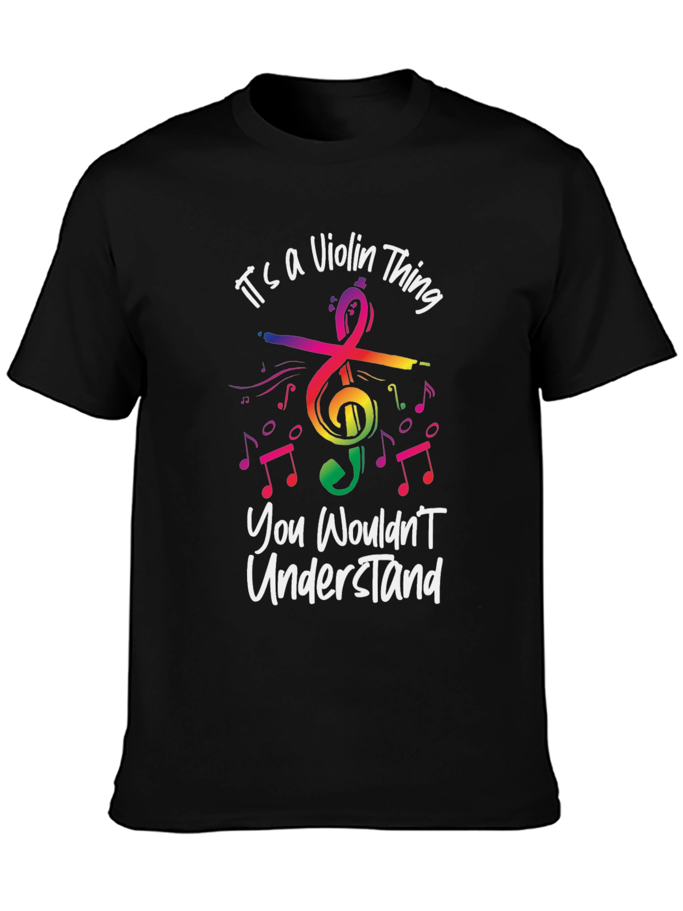 Its A Violin Thing Black T-Shirt