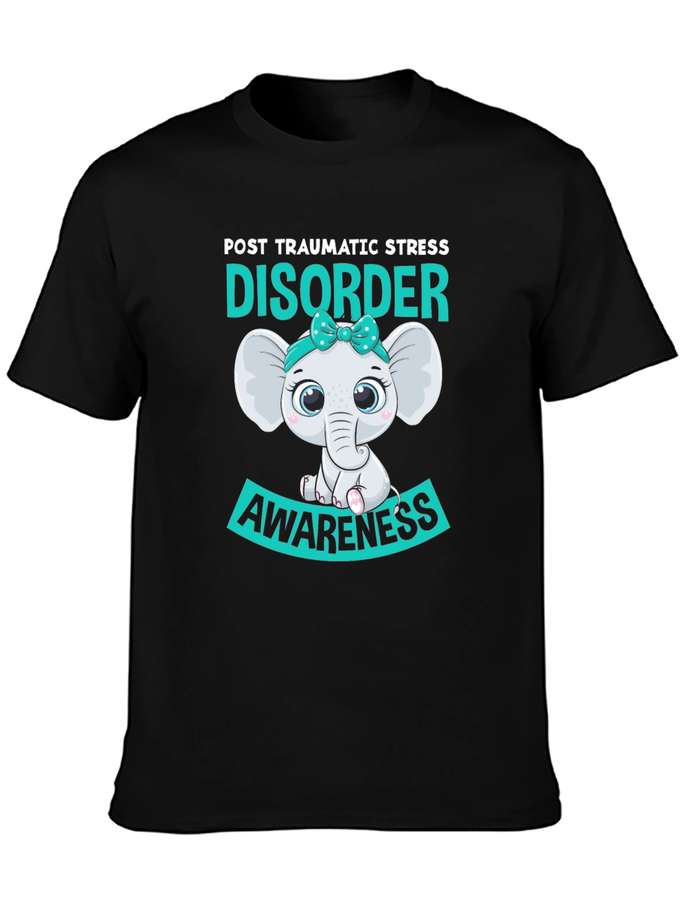 PTSD Awareness Elephant Graphic T-Shirt