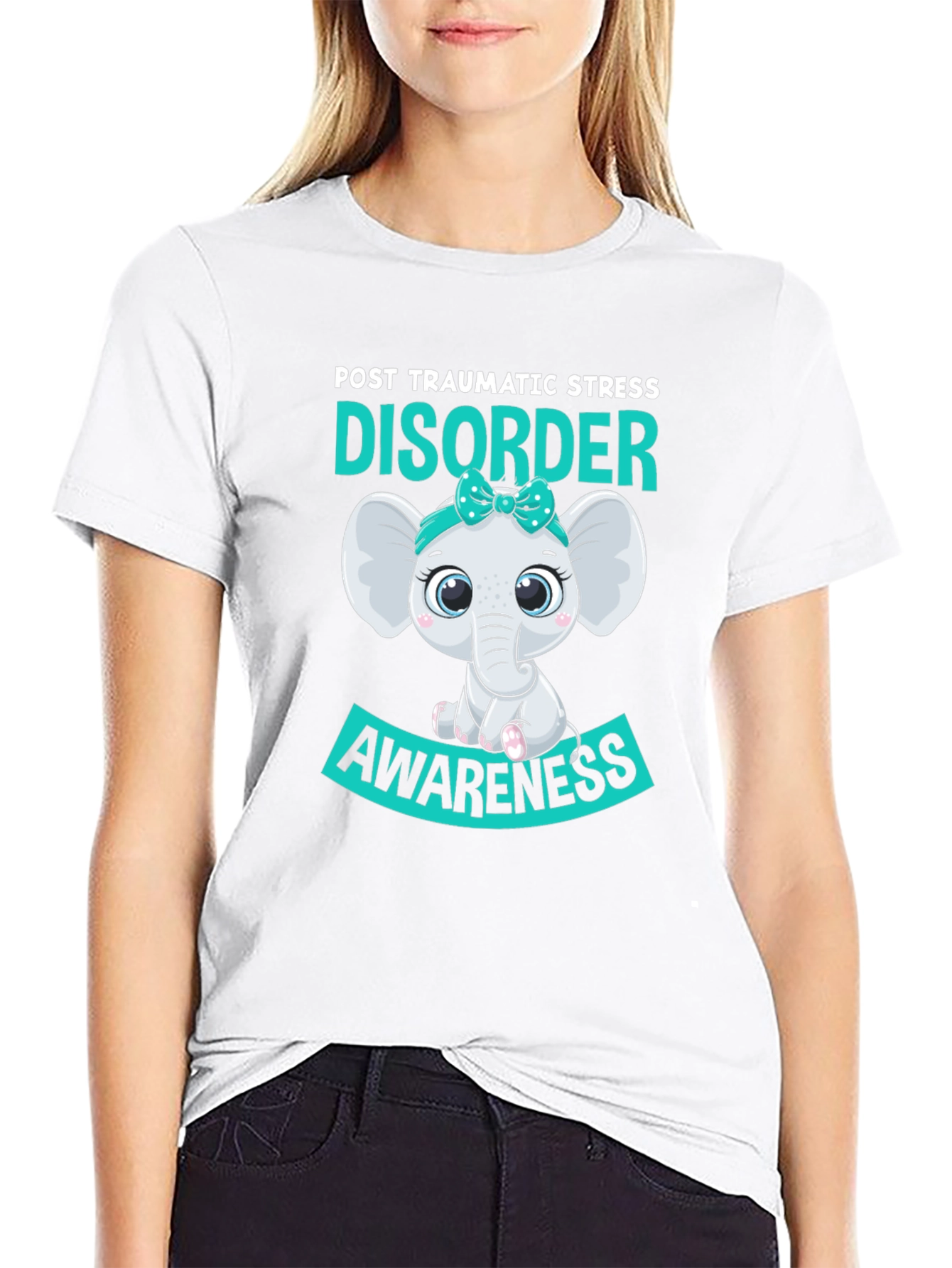 PTSD Awareness Elephant Graphic T-Shirt