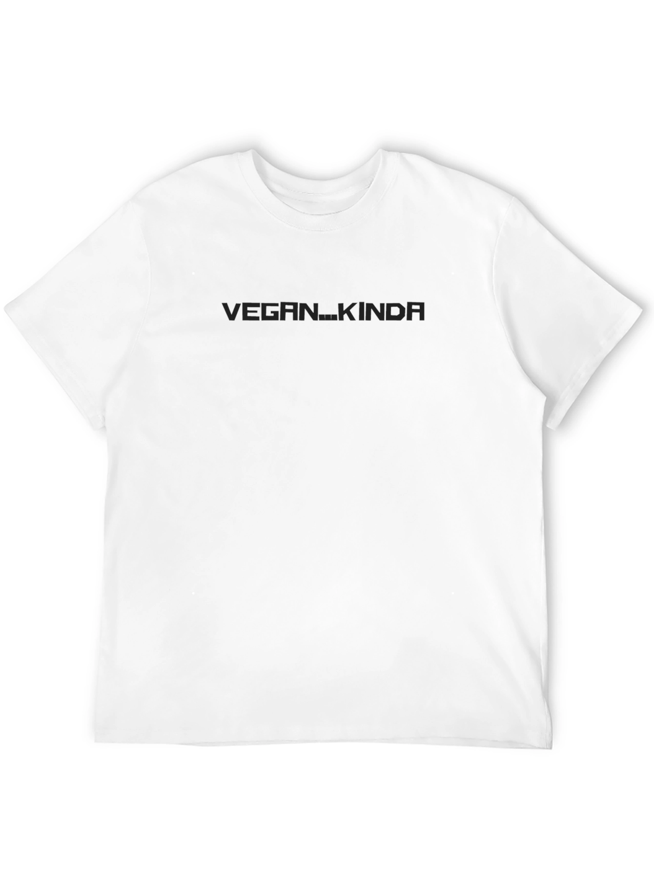Vegan...Kinda Black Crew Neck T-Shirt