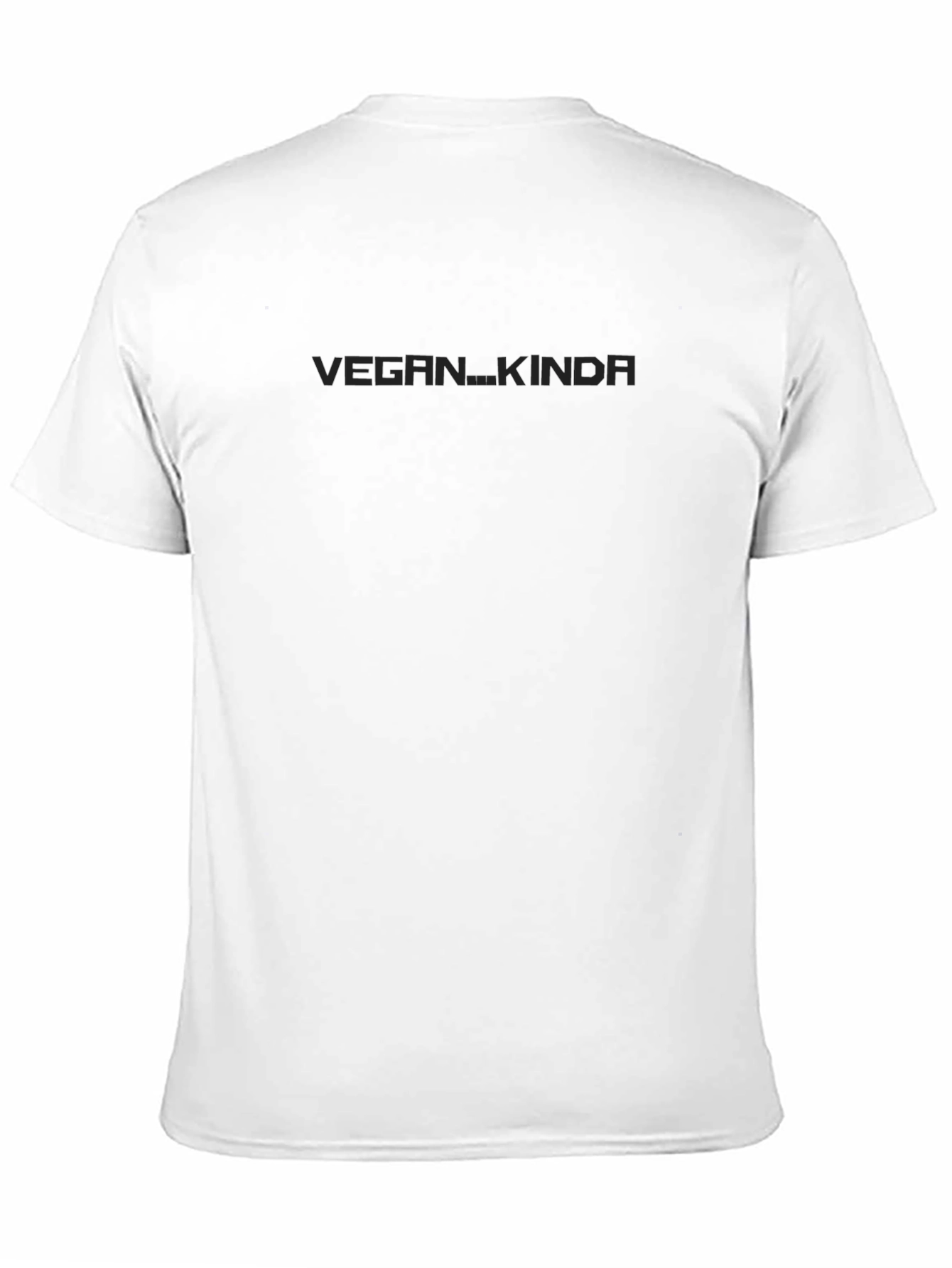 Vegan...Kinda Black Crew Neck T-Shirt