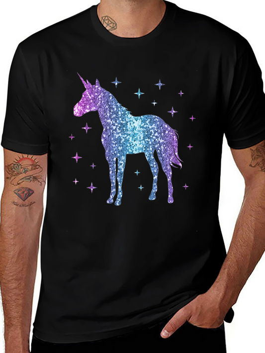 Sparkly Unicorn Graphic Tee - Magical Style