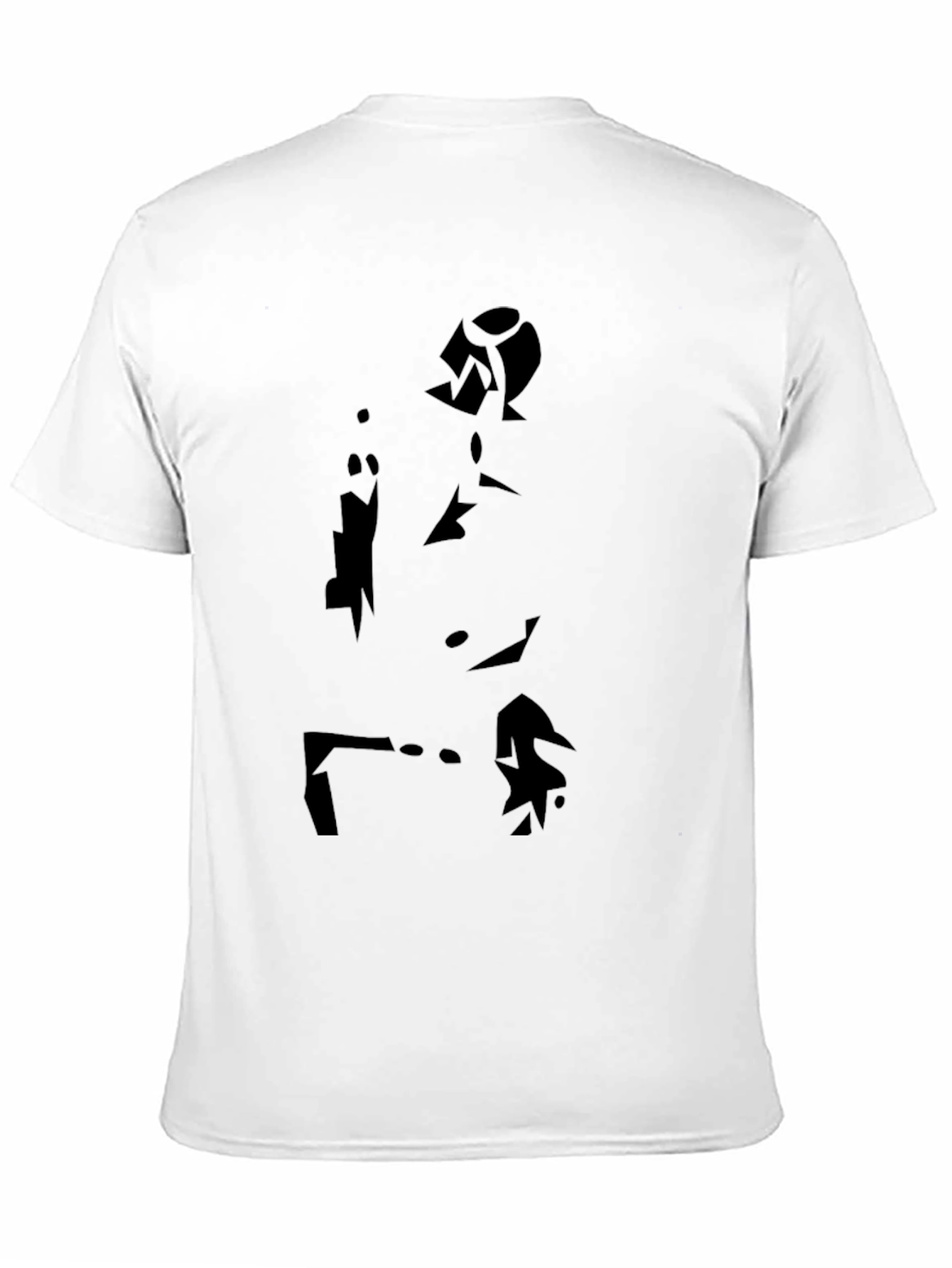 Modern Art Silhouette Black T-Shirt
