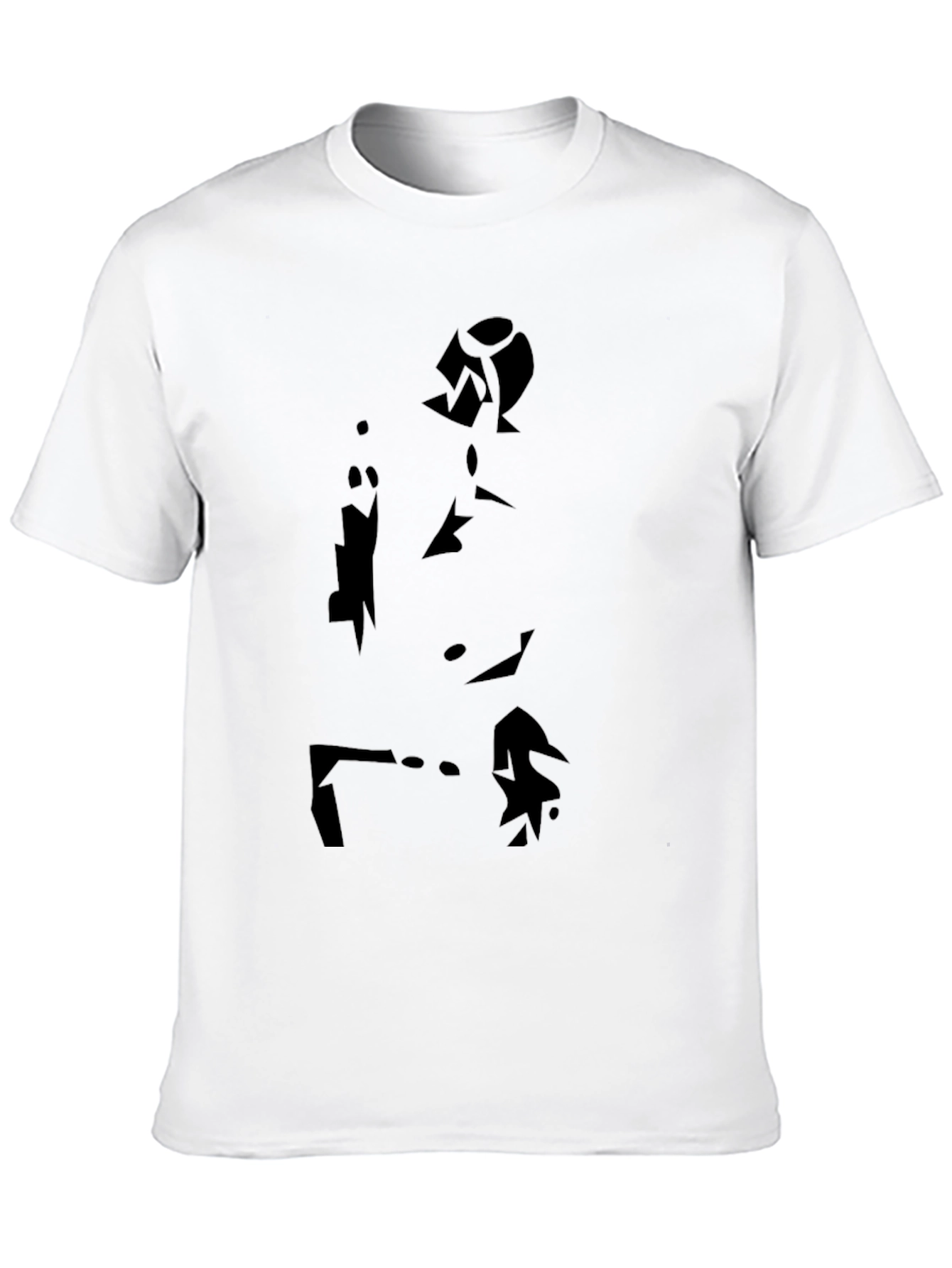 Modern Art Silhouette Black T-Shirt