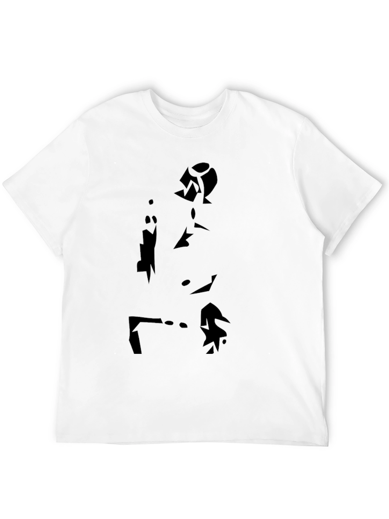 Modern Art Silhouette Black T-Shirt
