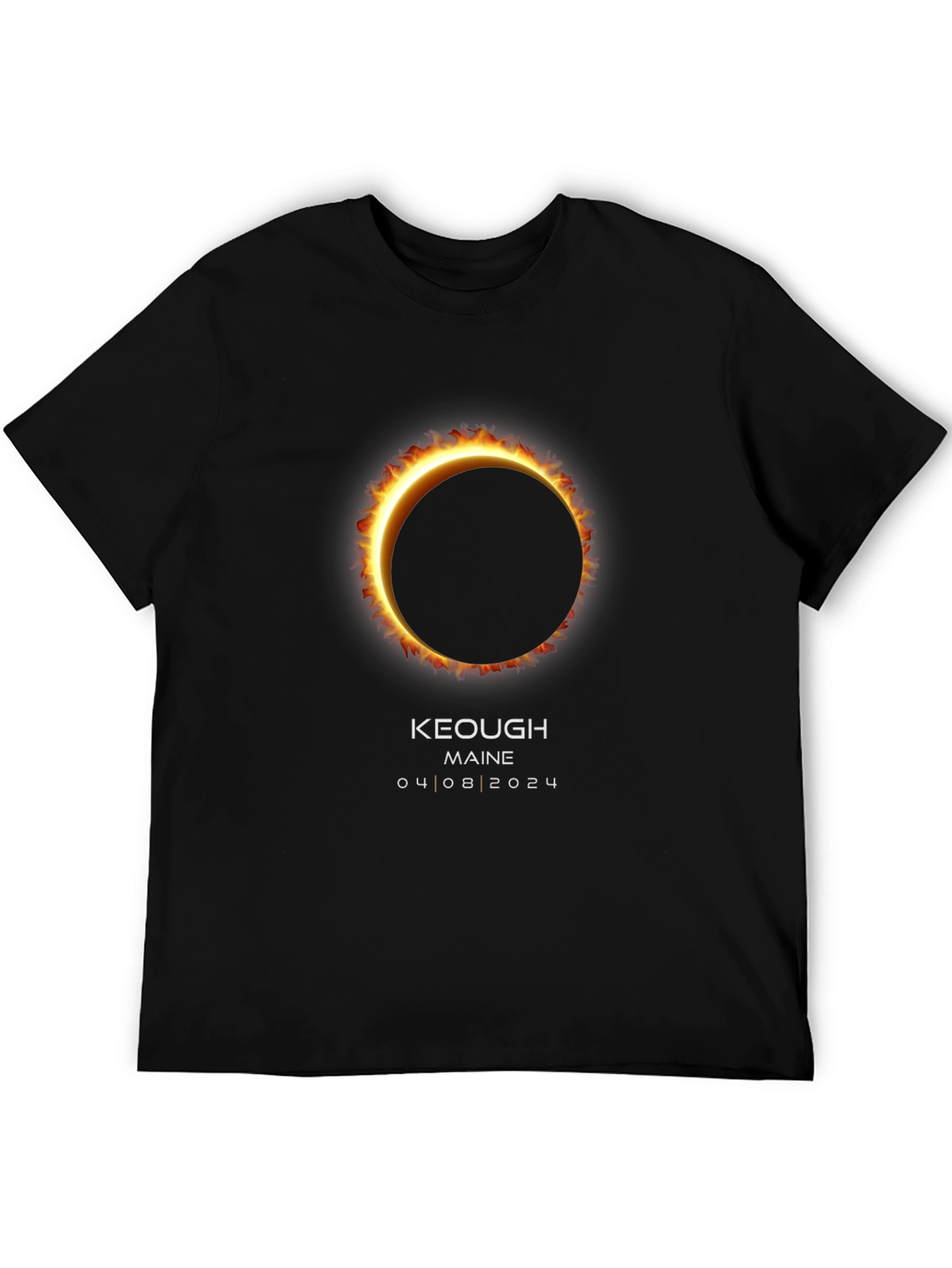 Keough Maine 2024 Total Solar Eclipse Graphic Tee