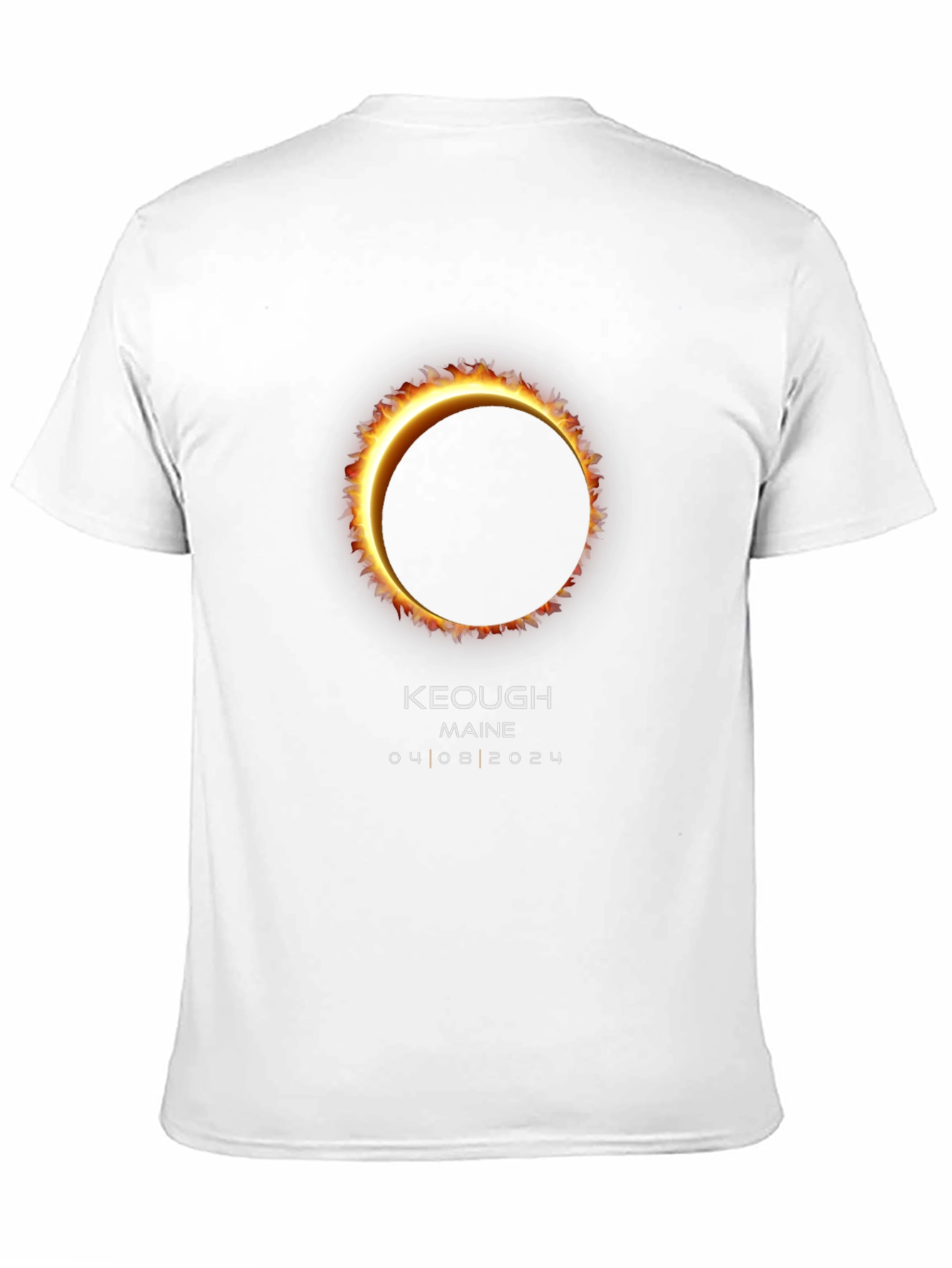 Keough Maine 2024 Total Solar Eclipse Graphic Tee