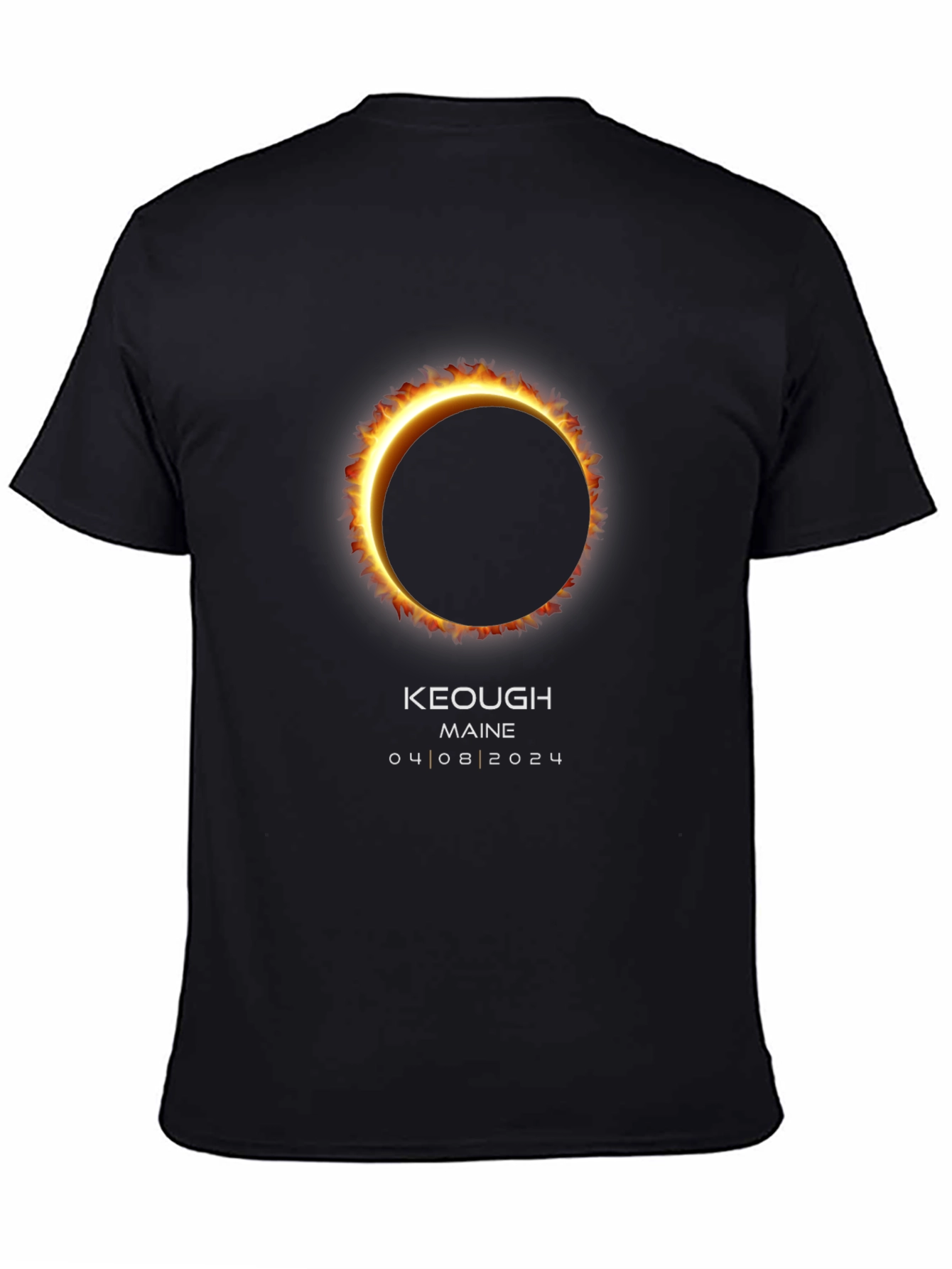 Keough Maine 2024 Total Solar Eclipse Graphic Tee