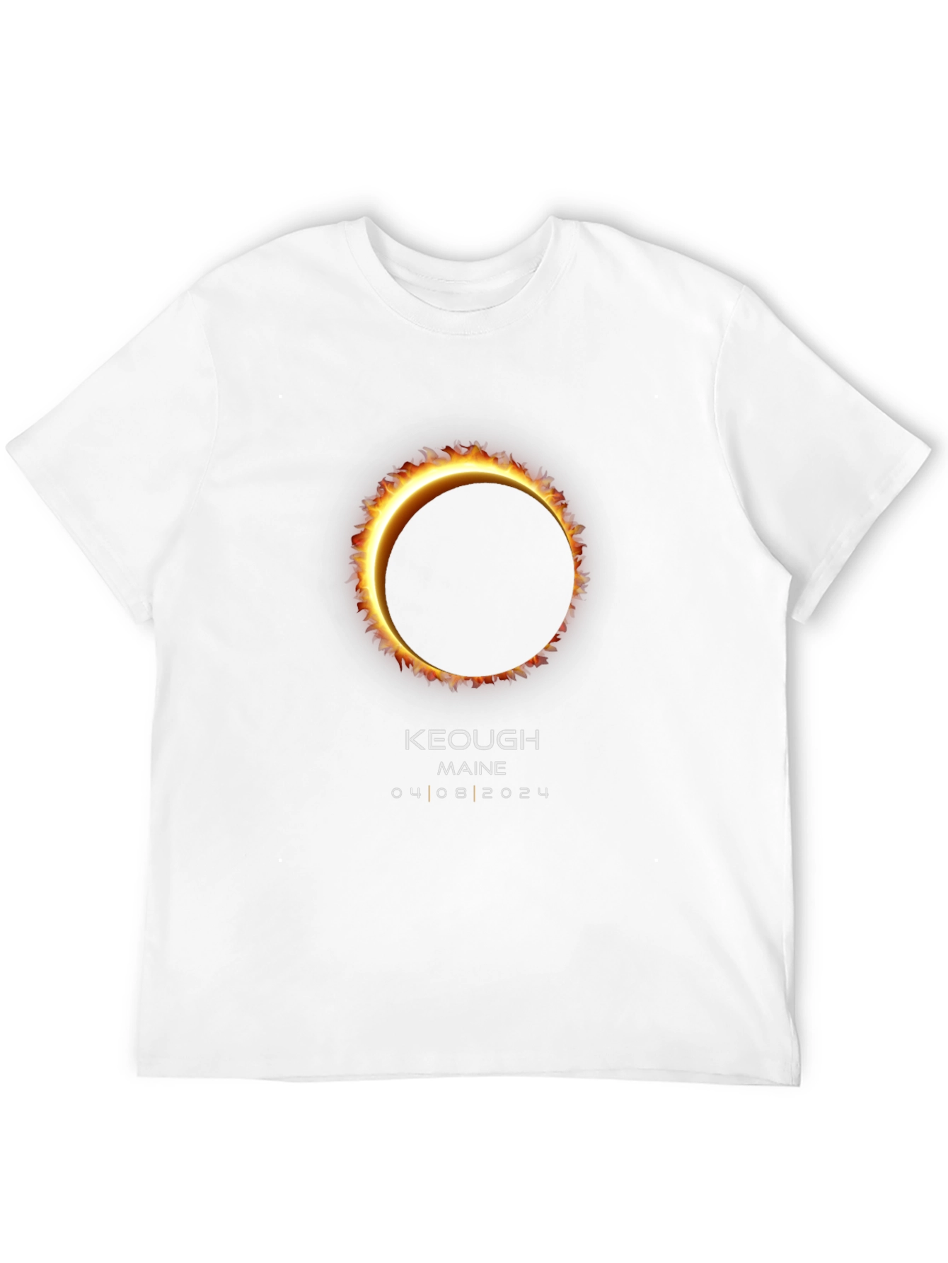 Keough Maine 2024 Total Solar Eclipse Graphic Tee