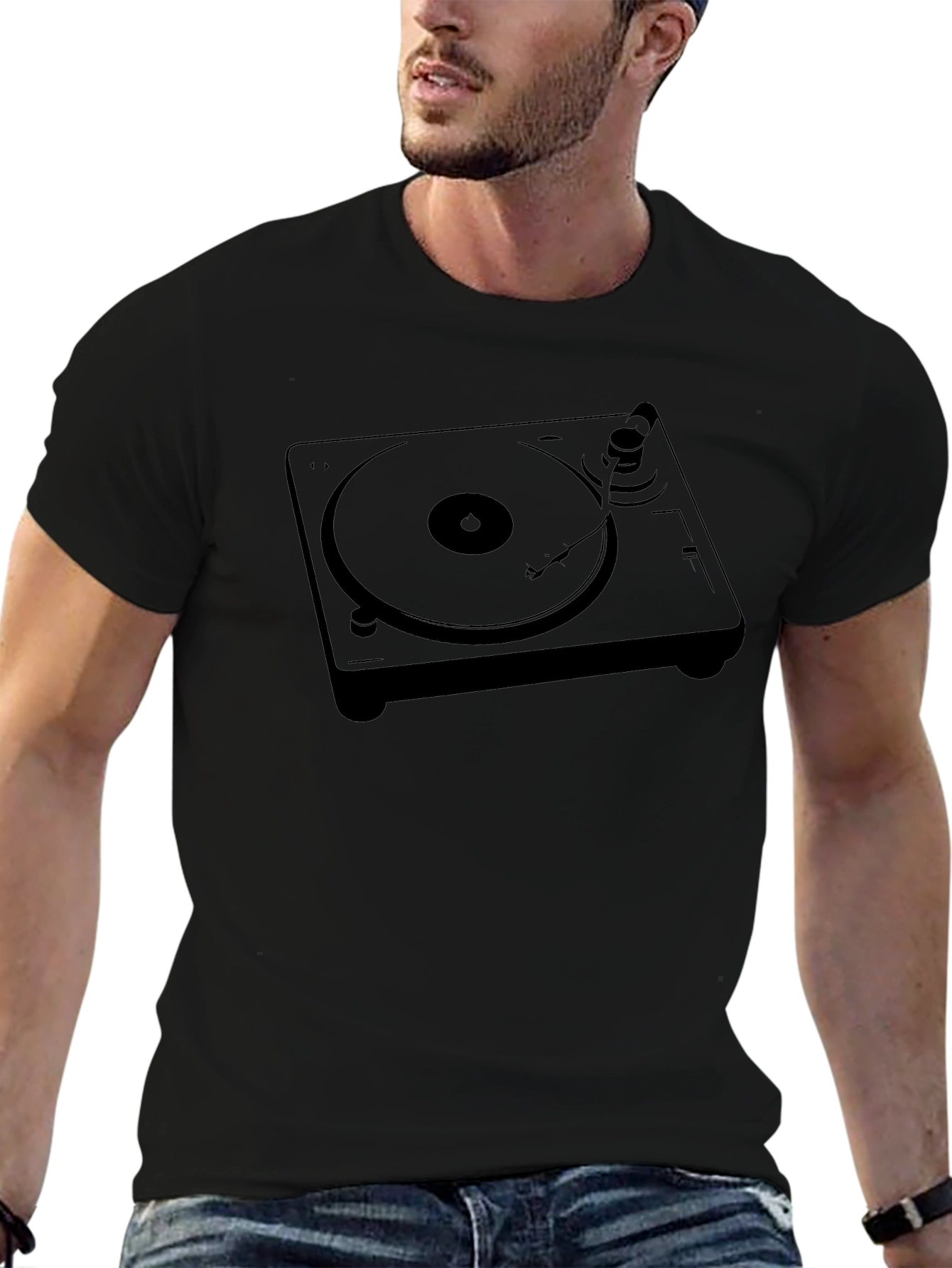 Turntable Graphic Tee - DJ Music Lover