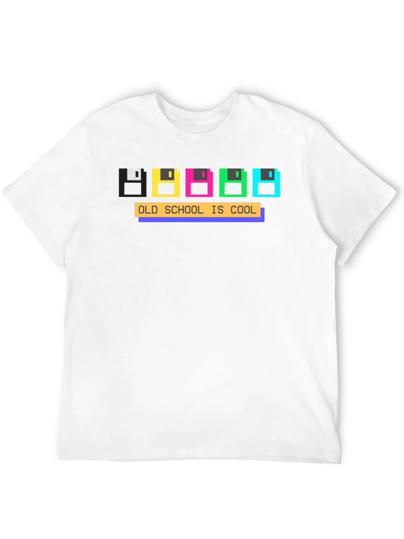 Old School is Cool Retro Pixel T-Shirt