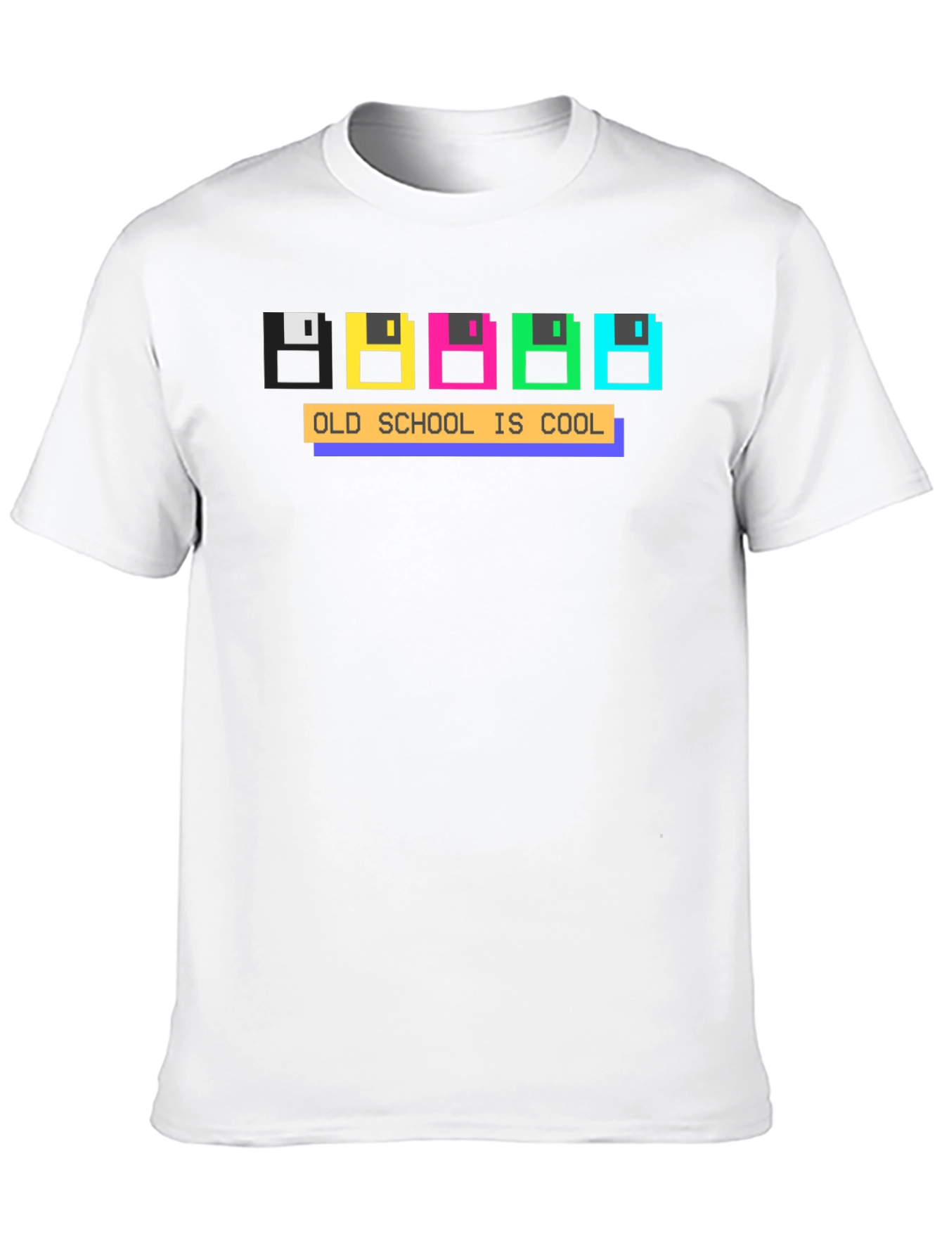 Old School is Cool Retro Pixel T-Shirt