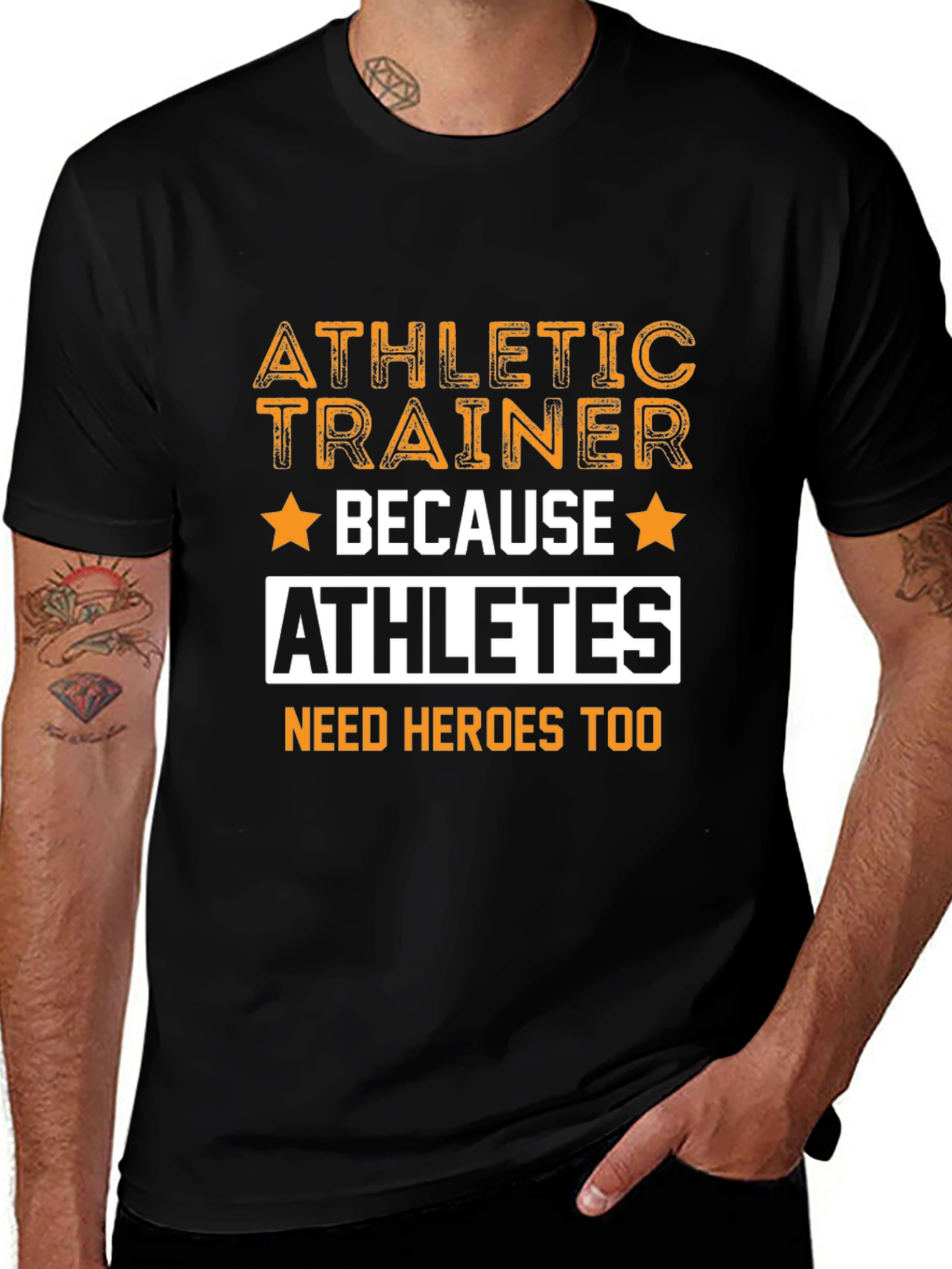 Athletic Trainer T-Shirt - Because Athletes Need Heroes Too