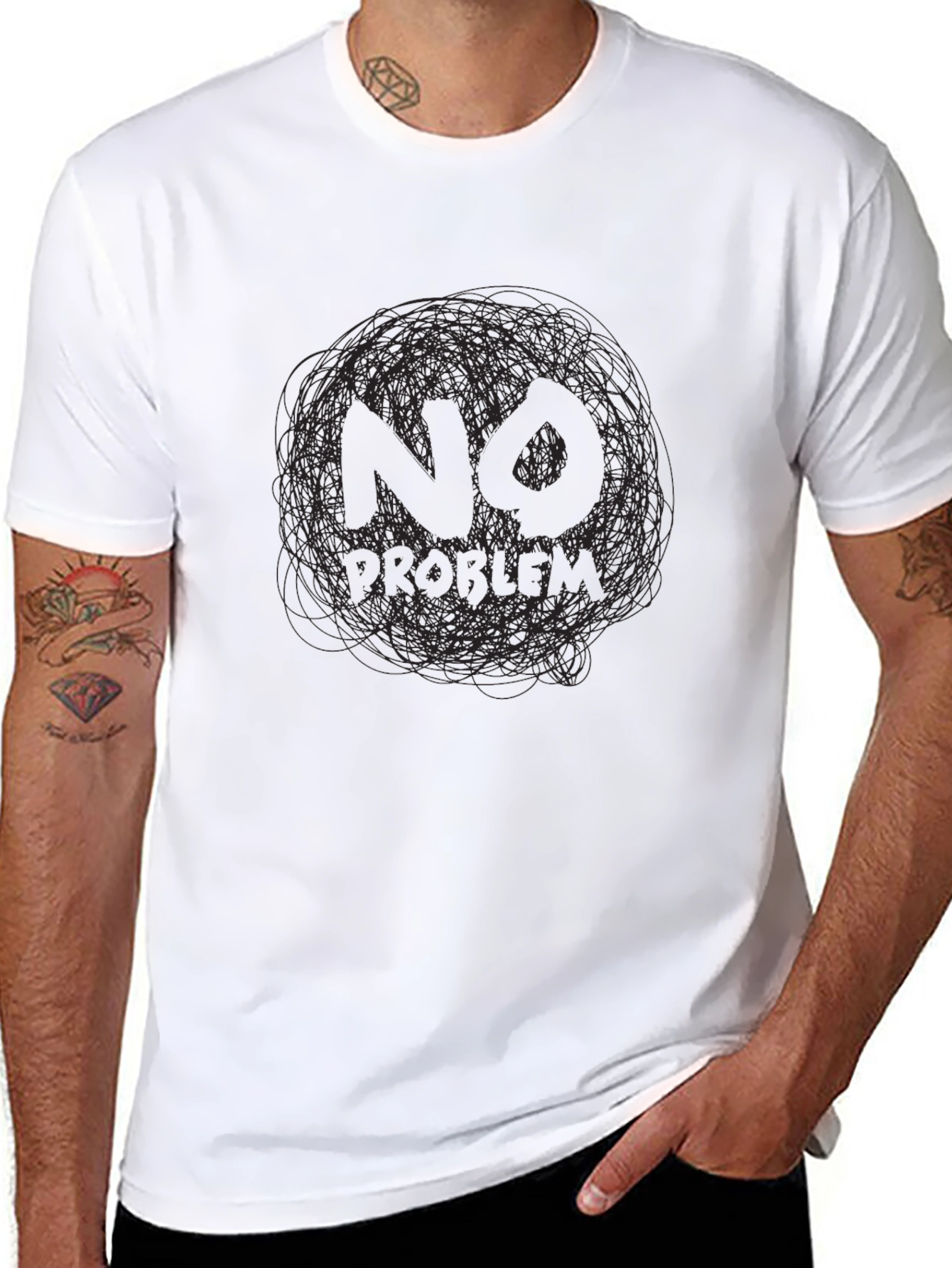 No Problem Graphic Tee - Mens Black T-Shirt