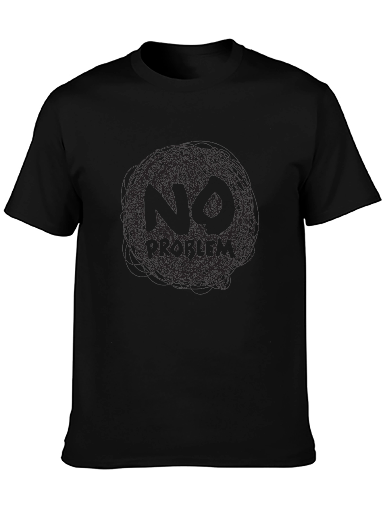 No Problem Graphic Tee - Mens Black T-Shirt