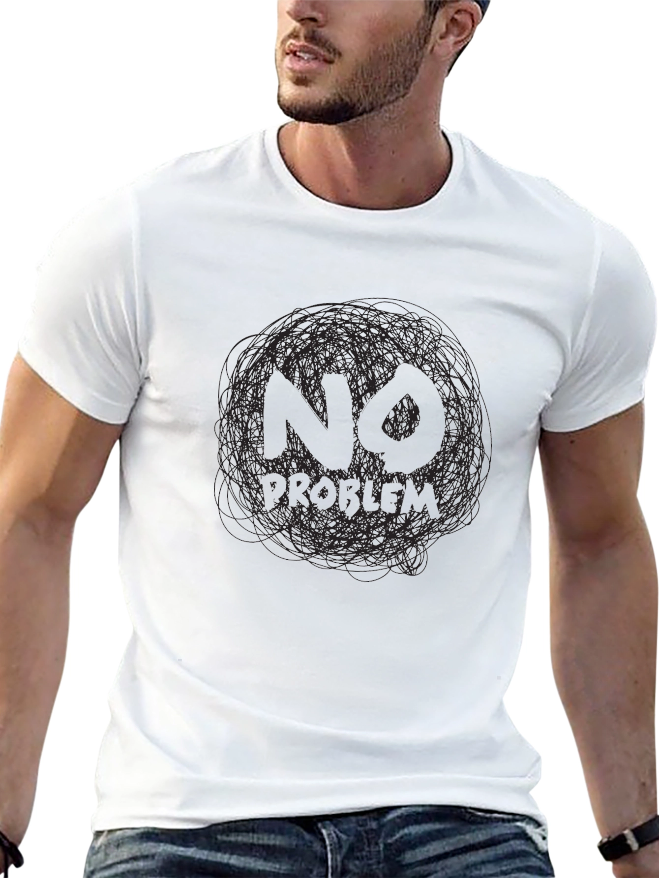 No Problem Graphic Tee - Mens Black T-Shirt