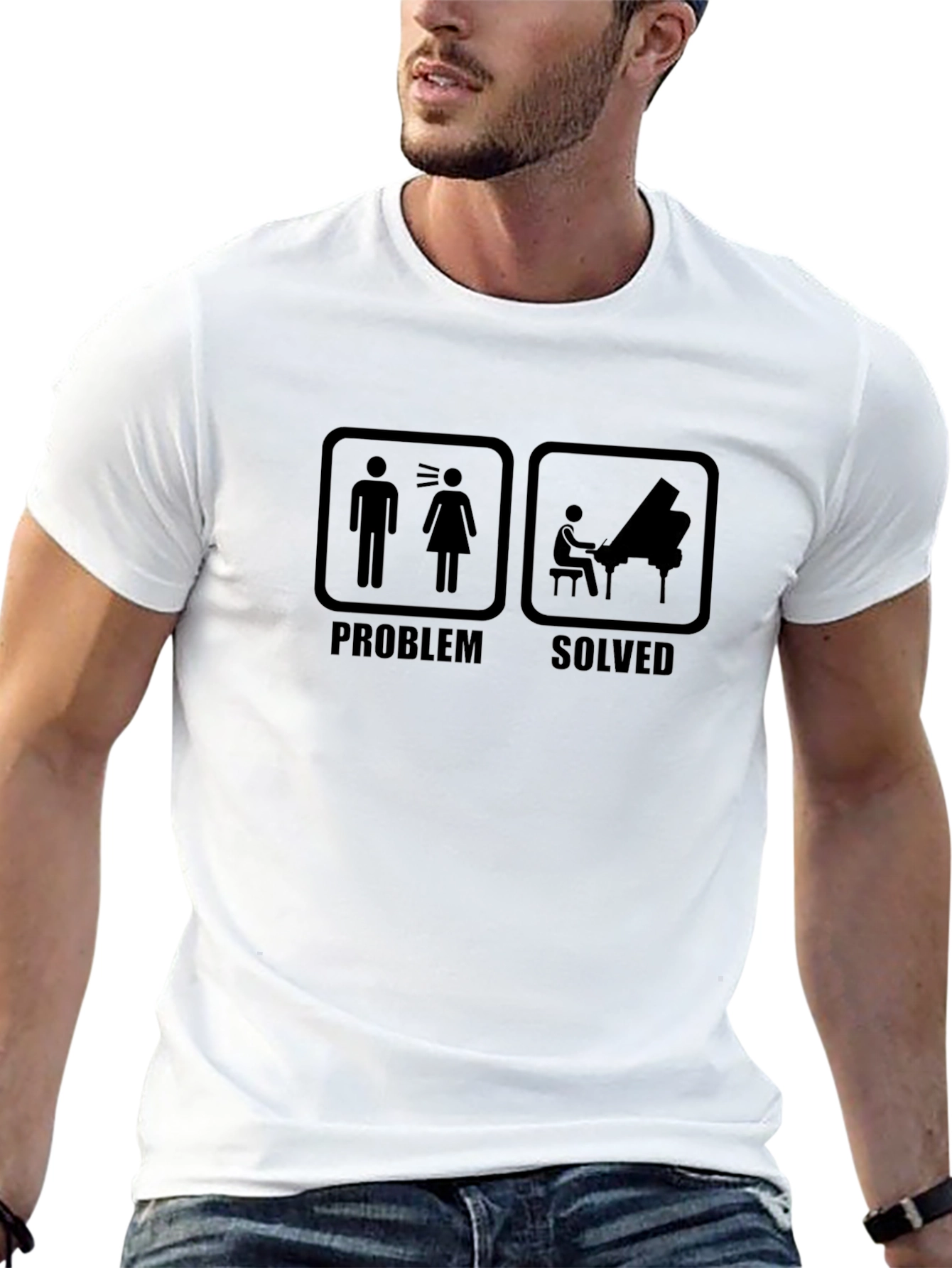 Problem Solved Piano Player Graphic Tee
