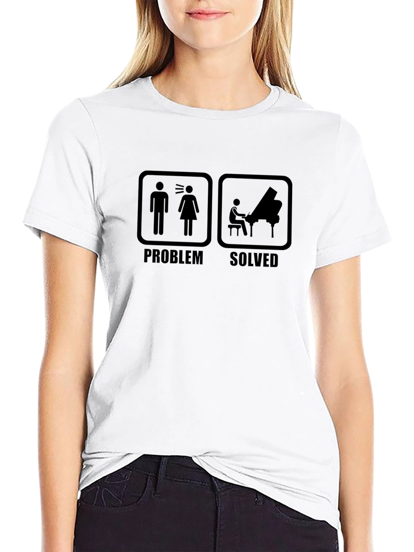 Problem Solved Piano Player Graphic Tee