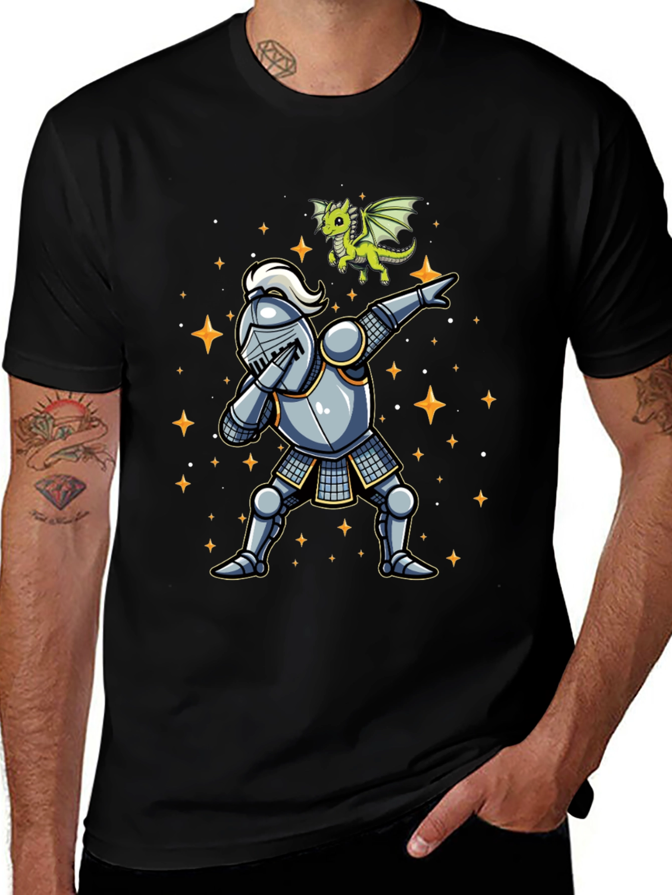 Dabbing Knight & Dragon T-Shirt