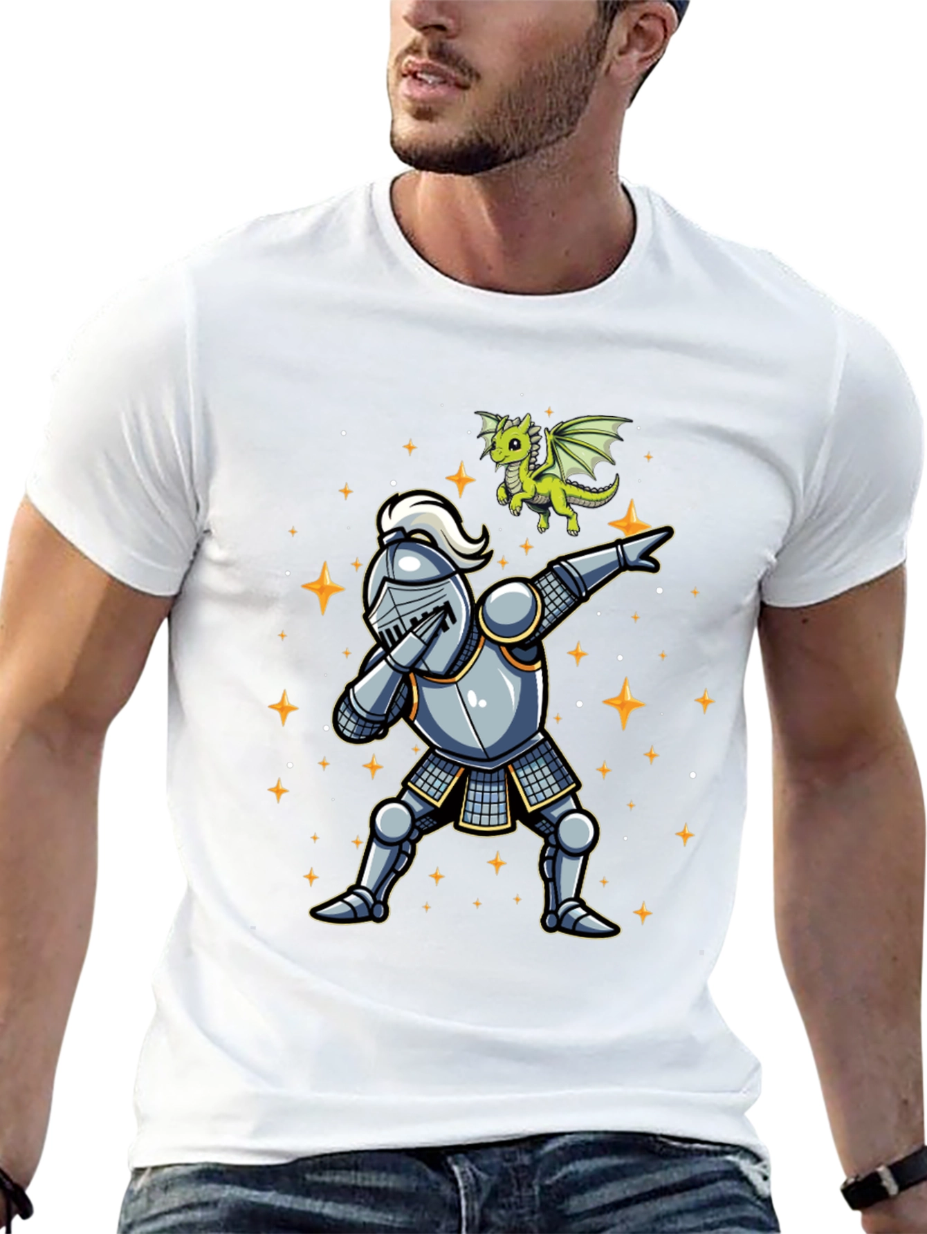 Dabbing Knight & Dragon T-Shirt