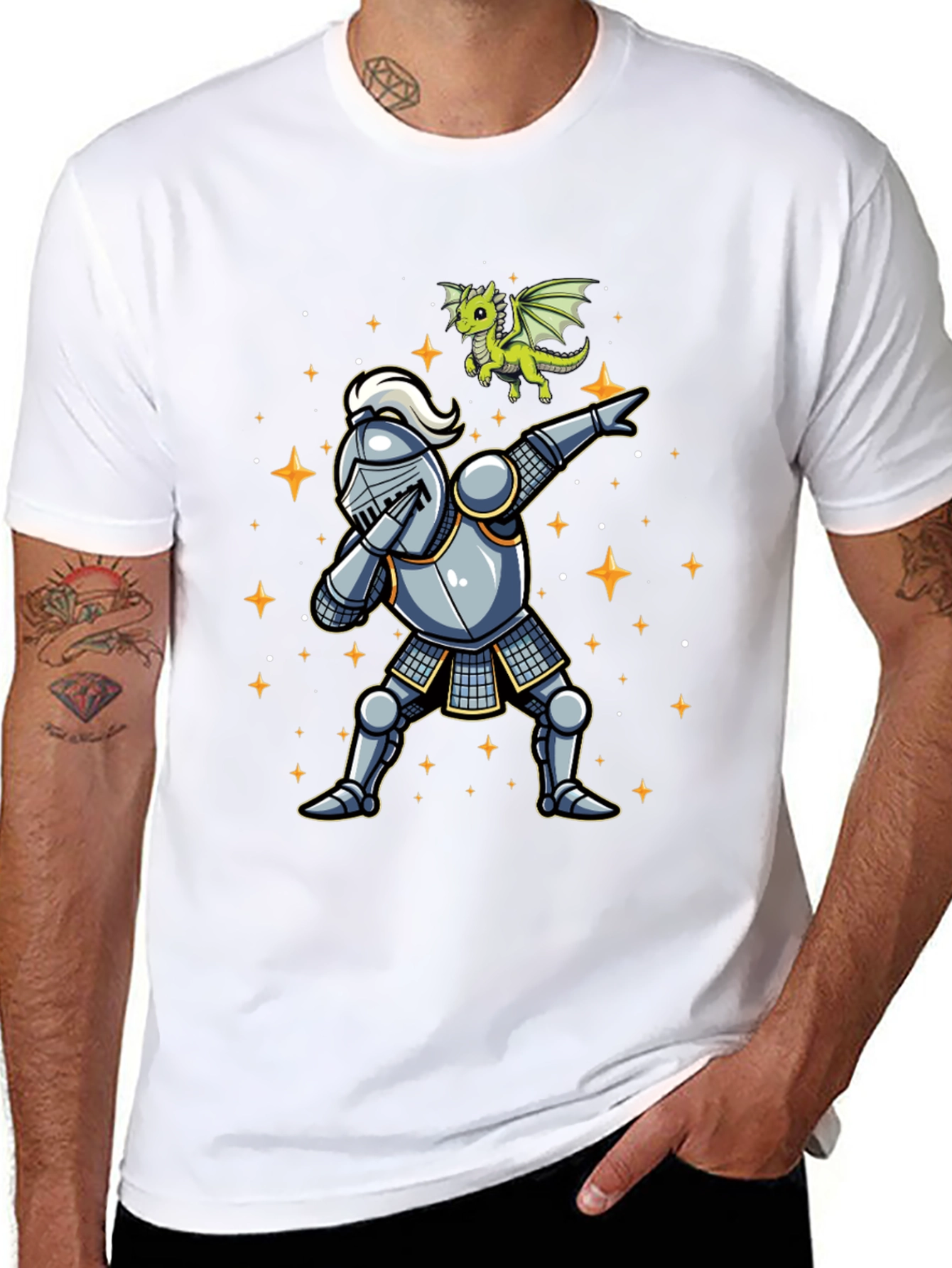 Dabbing Knight & Dragon T-Shirt