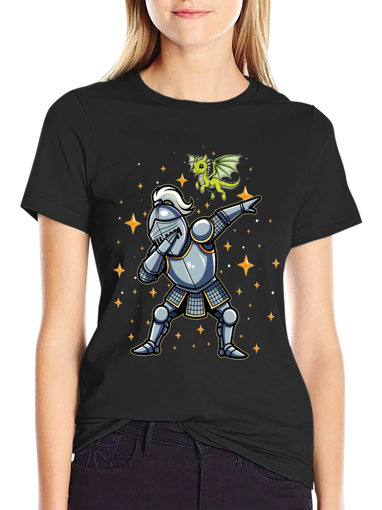 Dabbing Knight & Dragon T-Shirt