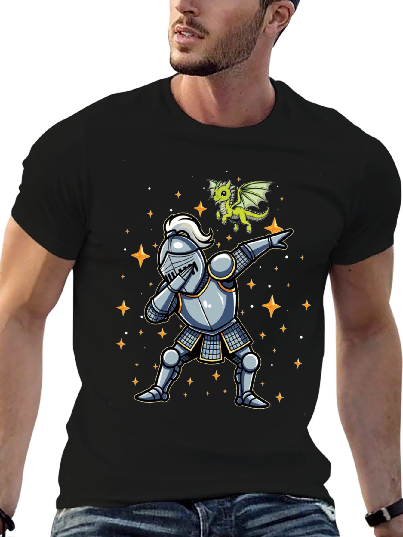 Dabbing Knight & Dragon T-Shirt