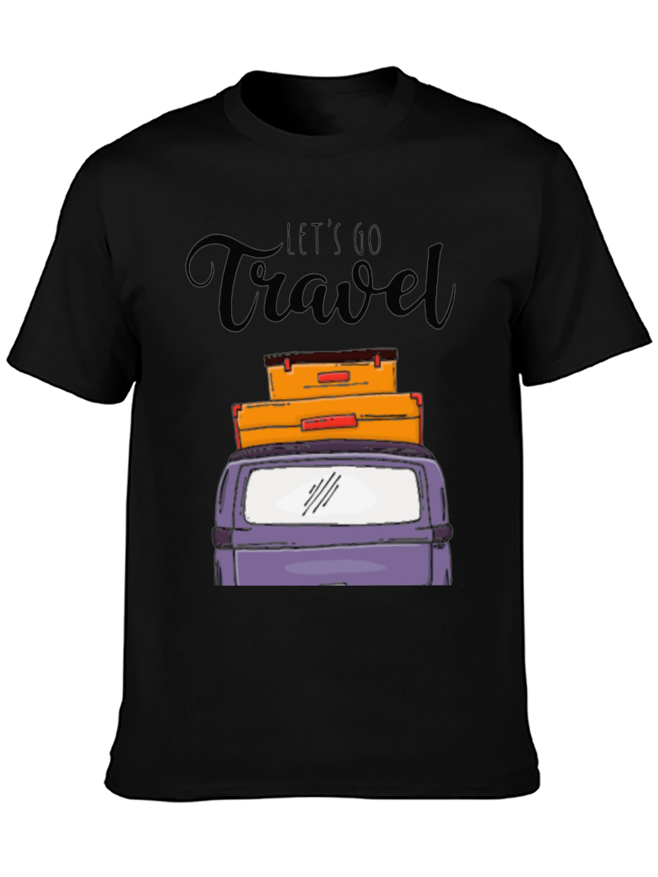 Lets Go Travel Graphic T-Shirt