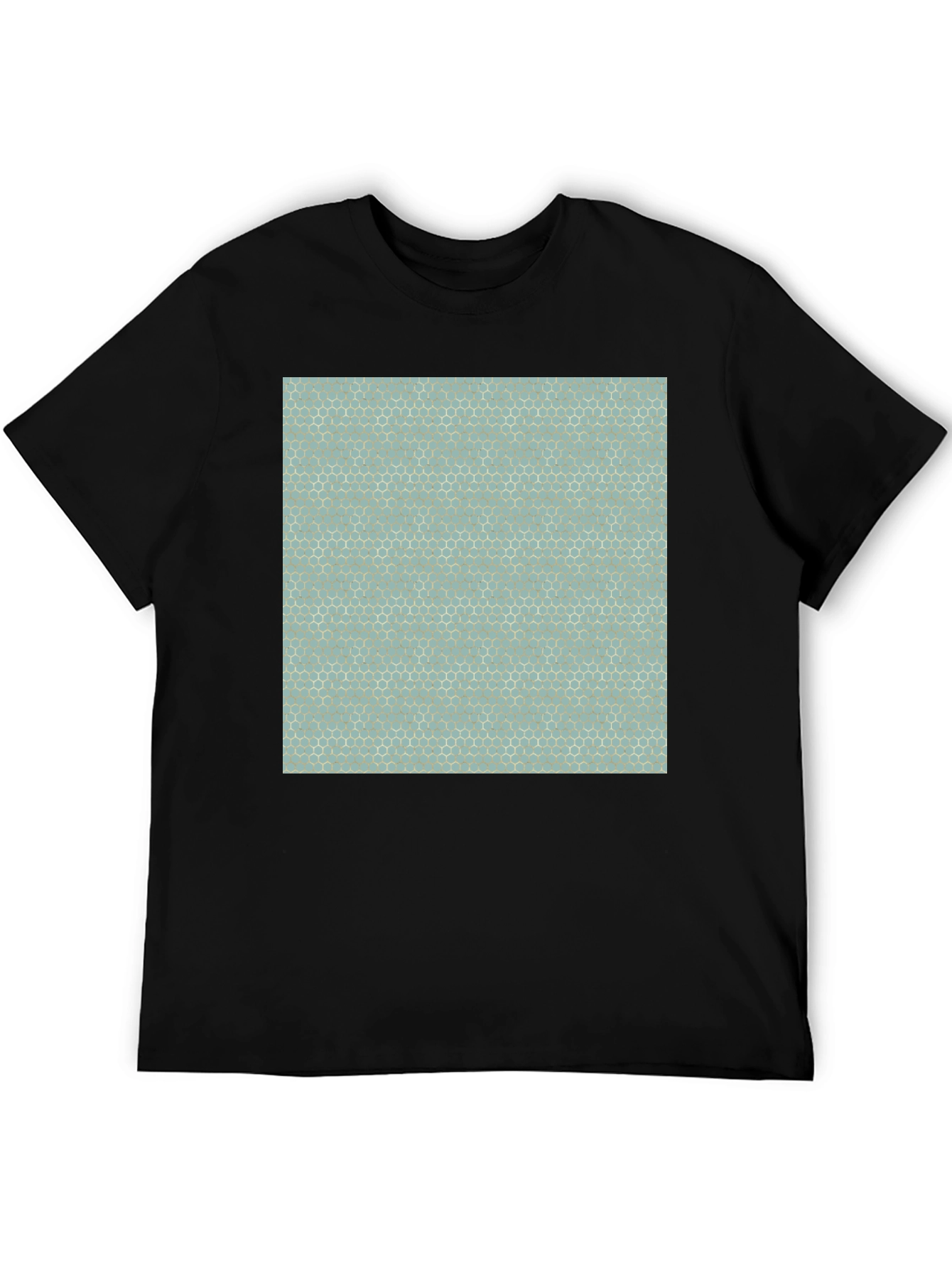 Honeycomb Pattern T-Shirt - Modern Geometric Design