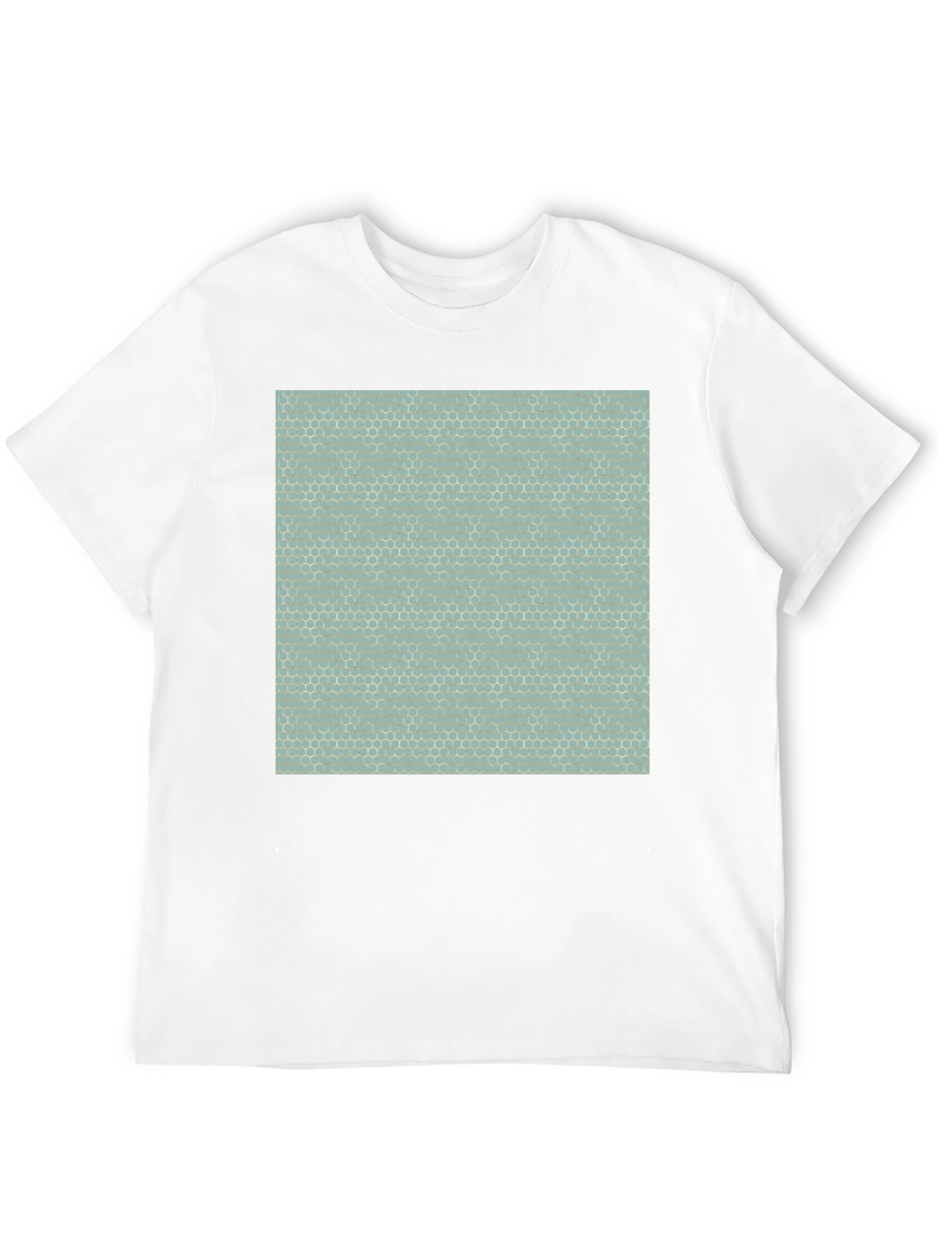 Honeycomb Pattern T-Shirt - Modern Geometric Design