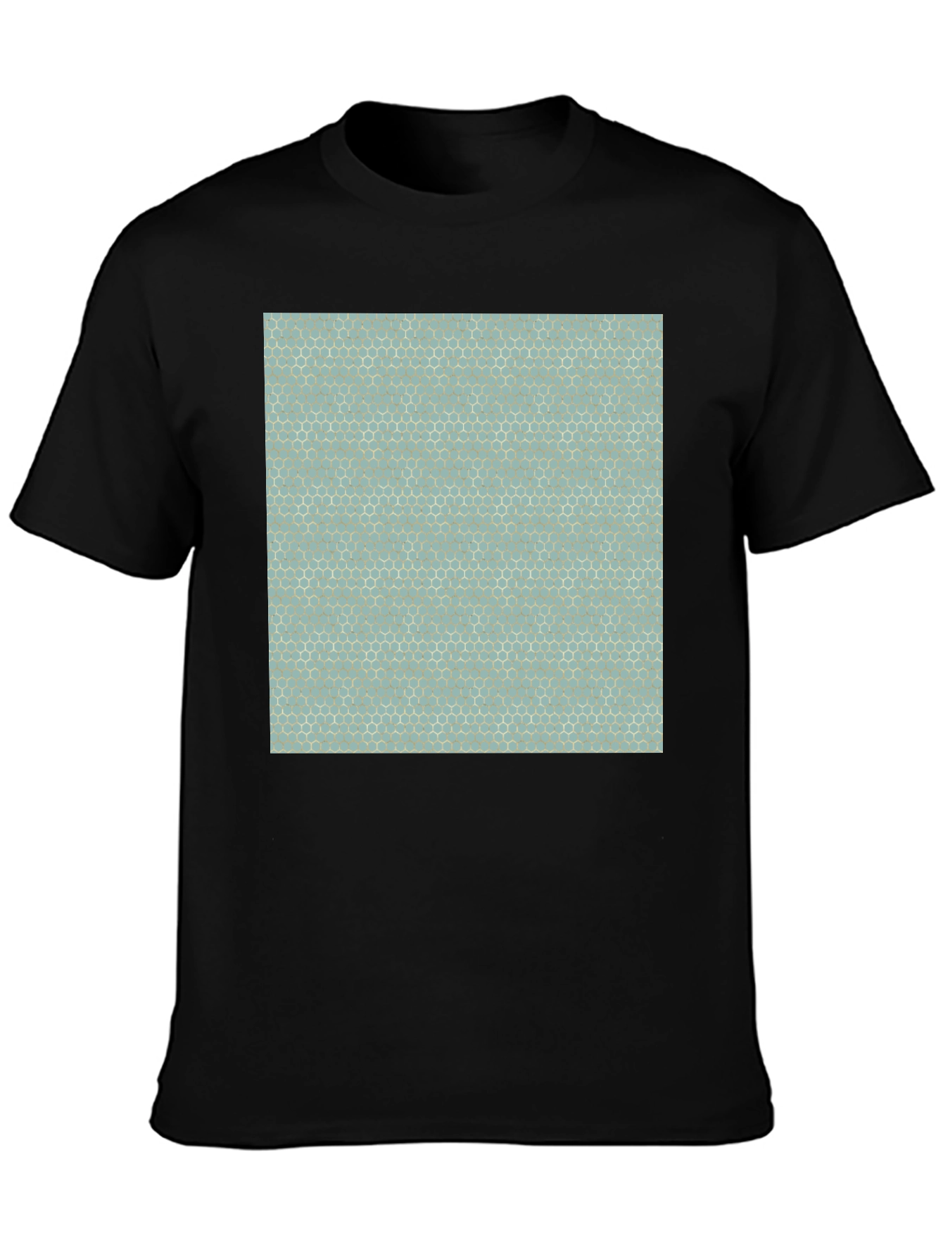 Honeycomb Pattern T-Shirt - Modern Geometric Design