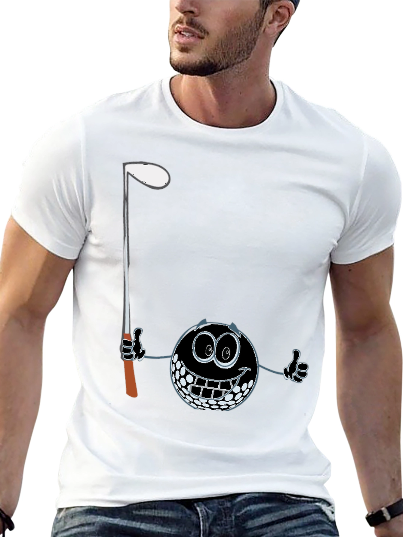 Funny Golf Ball Graphic T-Shirt