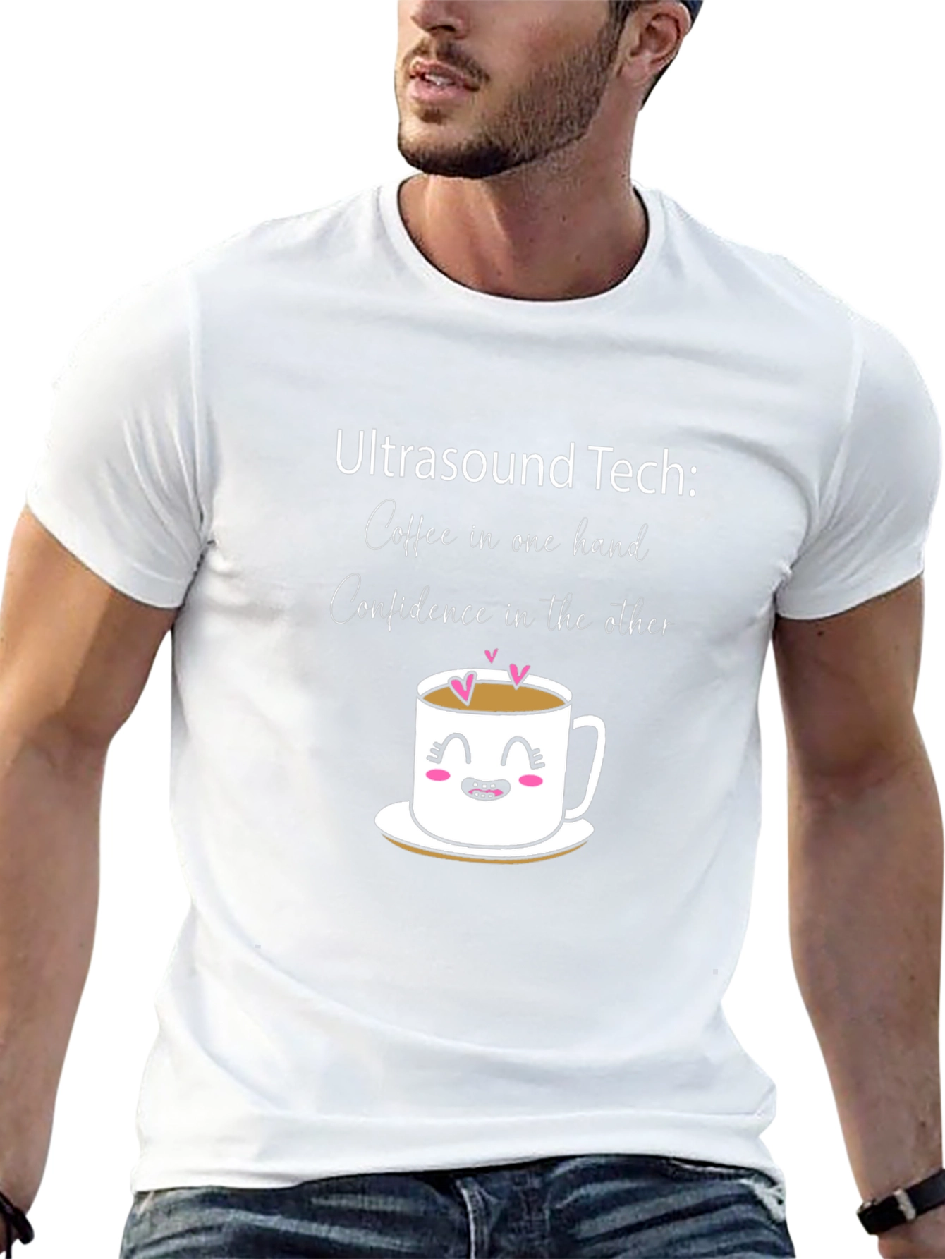 Ultrasound Tech Coffee & Confidence T-Shirt