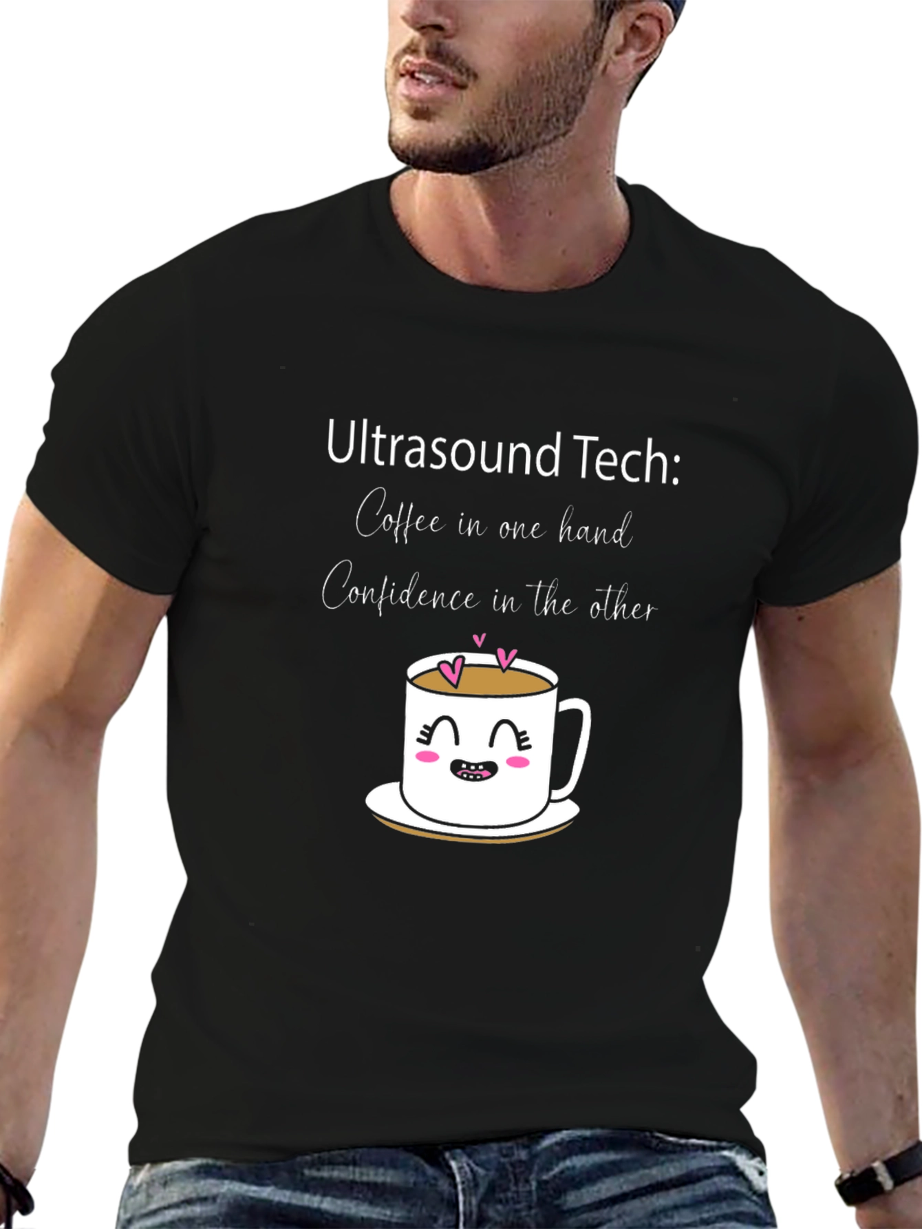 Ultrasound Tech Coffee & Confidence T-Shirt