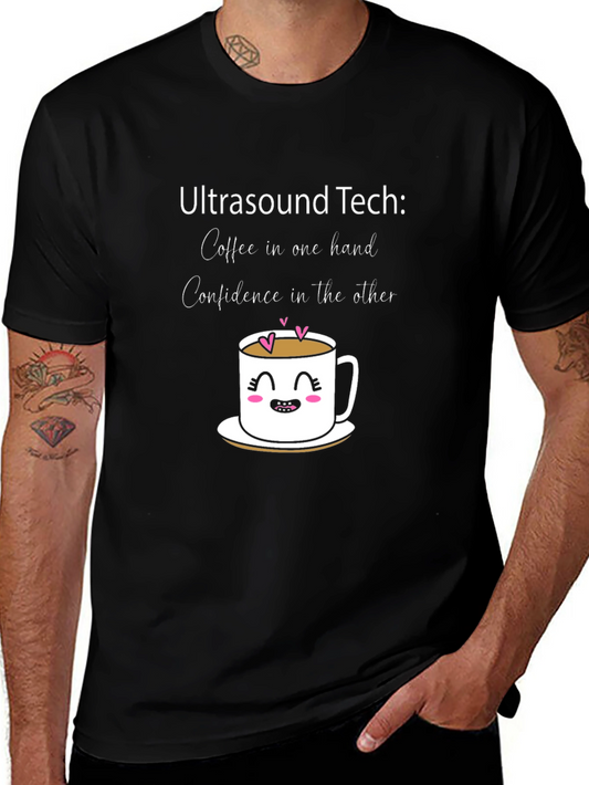 Ultrasound Tech Coffee & Confidence T-Shirt