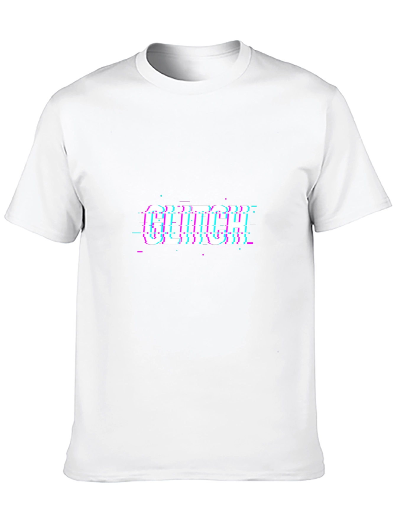 Glitch Graphic Black T-Shirt