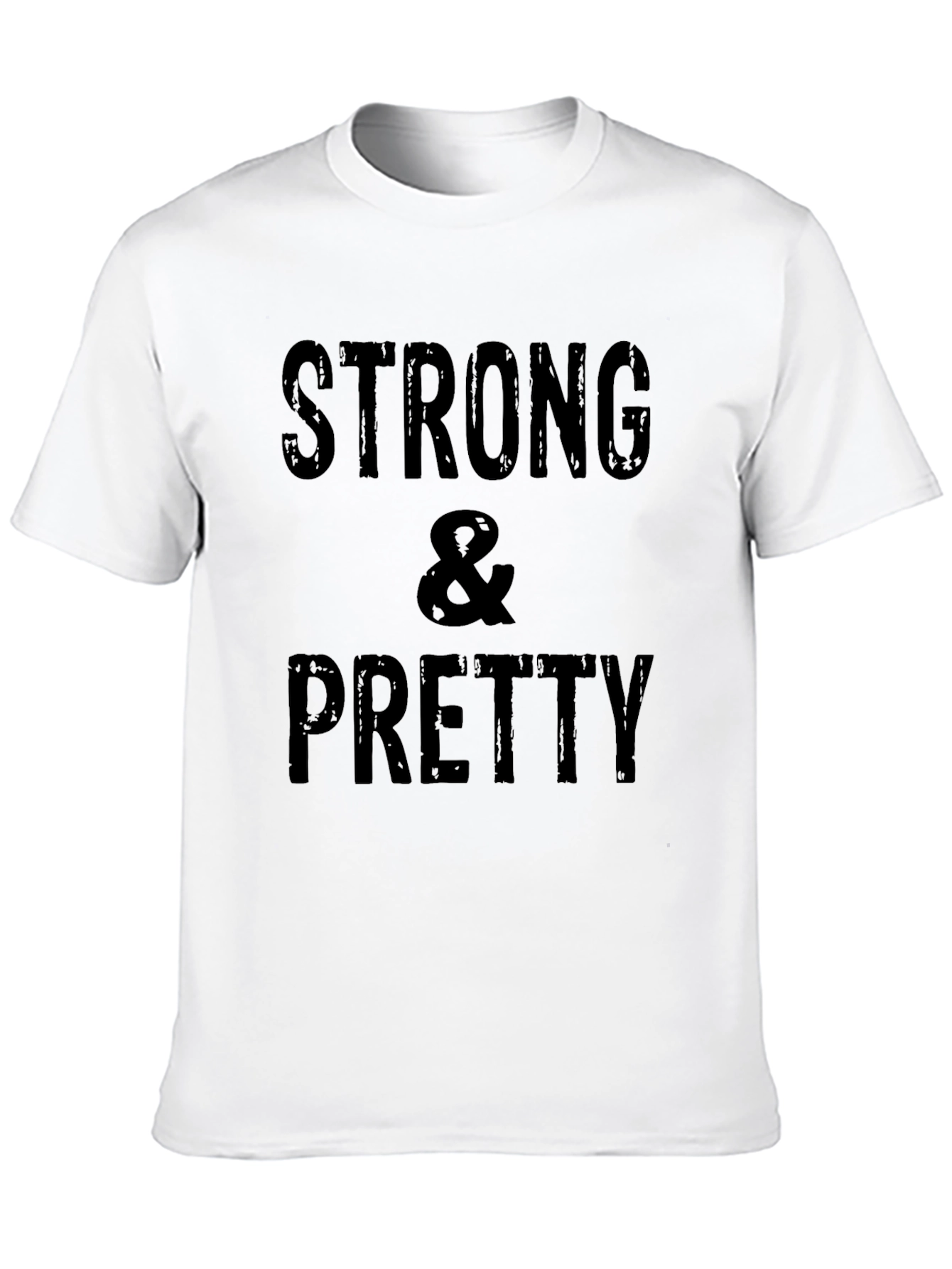 Strong & Pretty Black Graphic T-Shirt