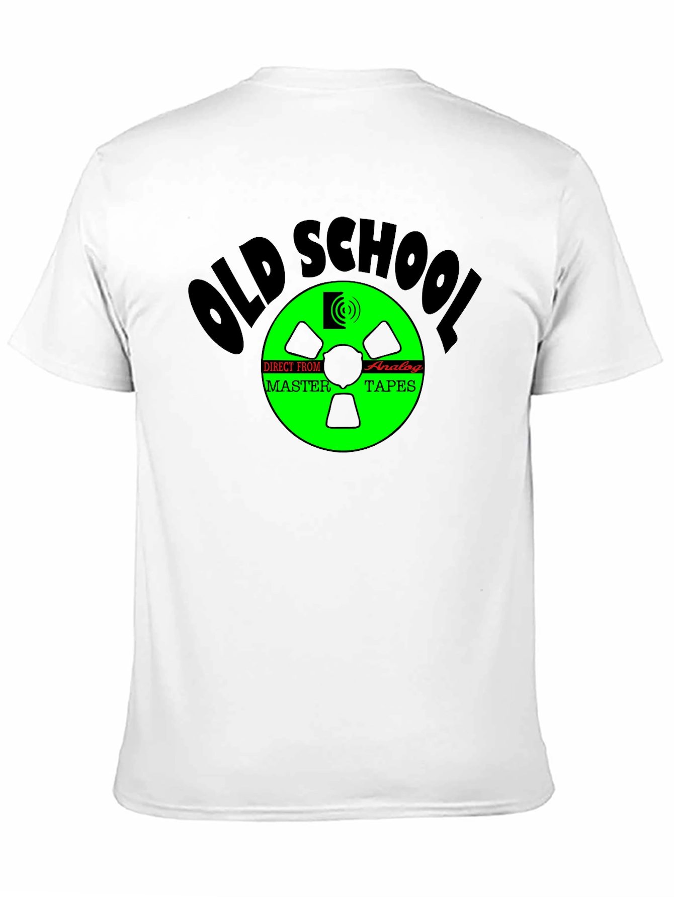 Old School Analog Tapes Black T-Shirt