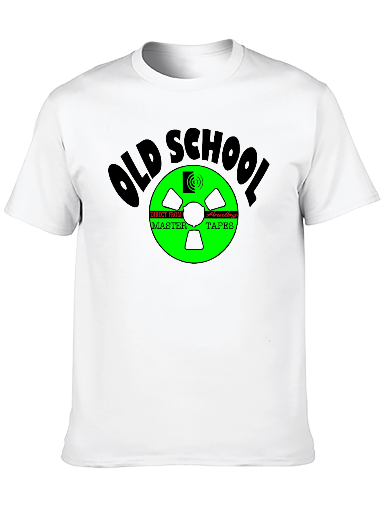 Old School Analog Tapes Black T-Shirt