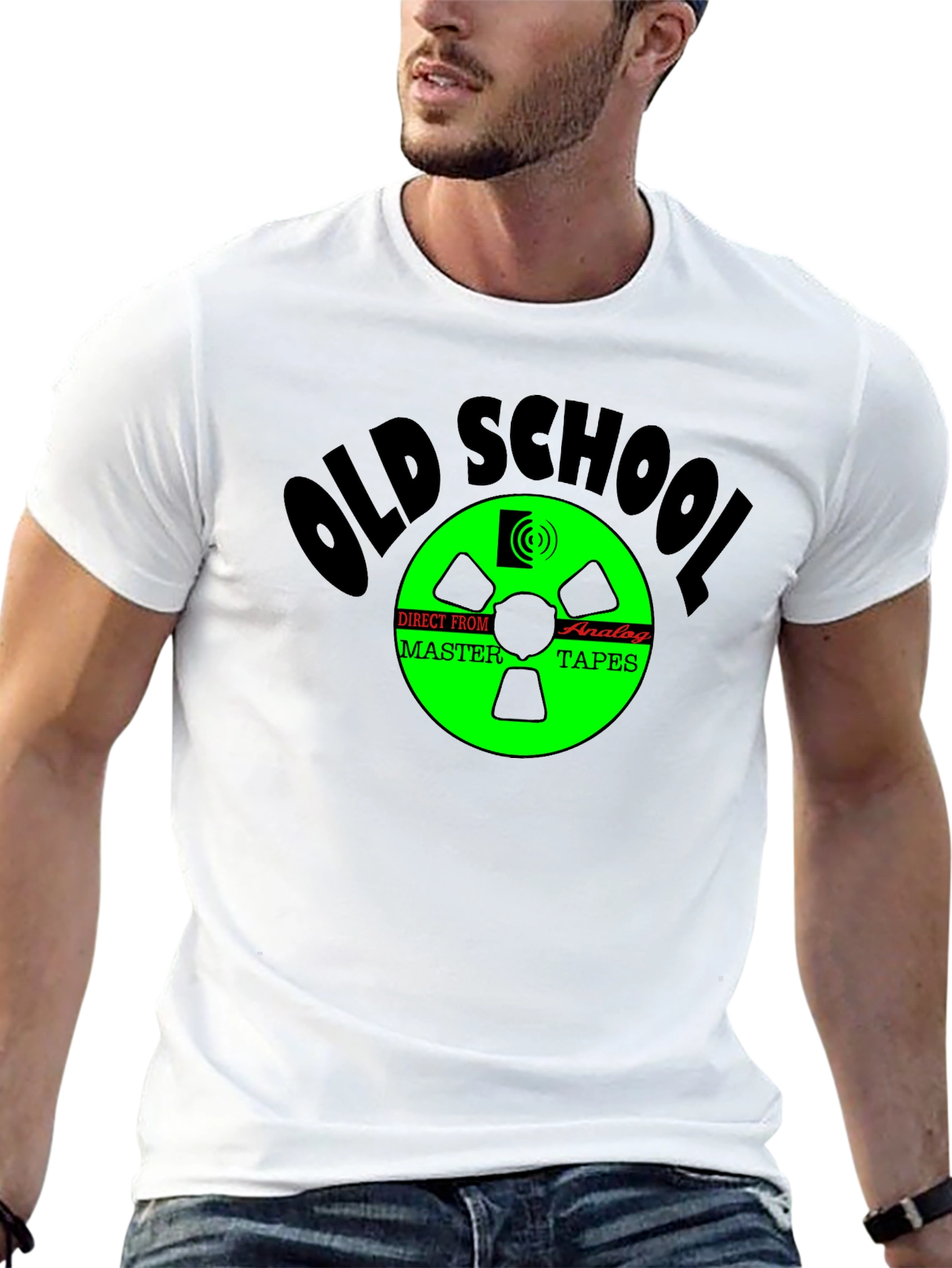 Old School Analog Tapes Black T-Shirt