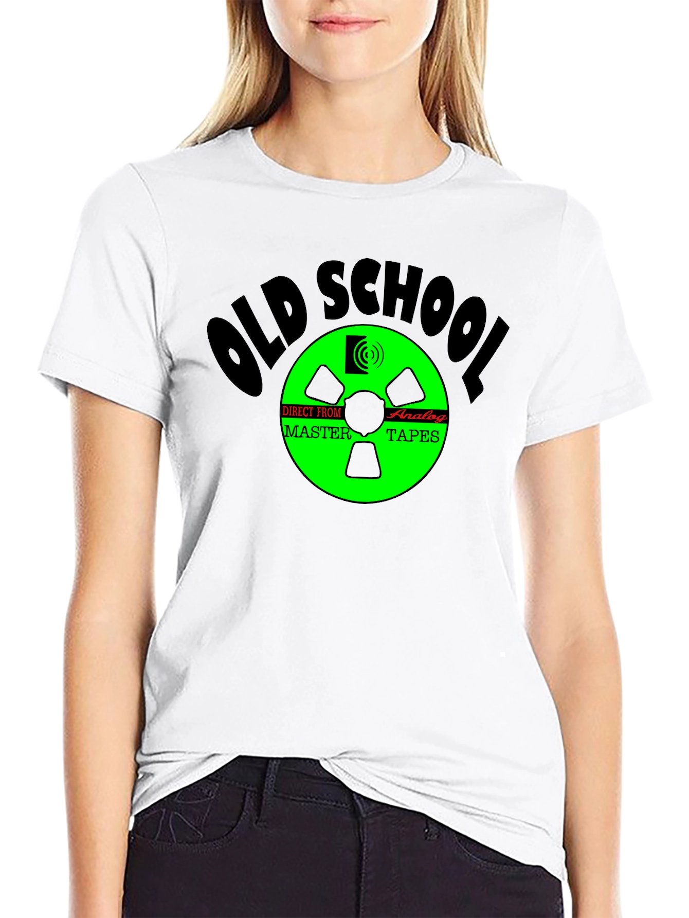 Old School Analog Tapes Black T-Shirt
