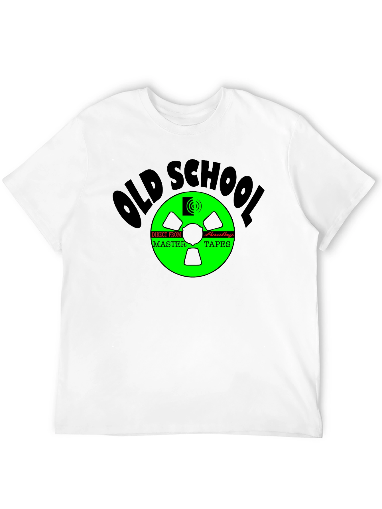 Old School Analog Tapes Black T-Shirt