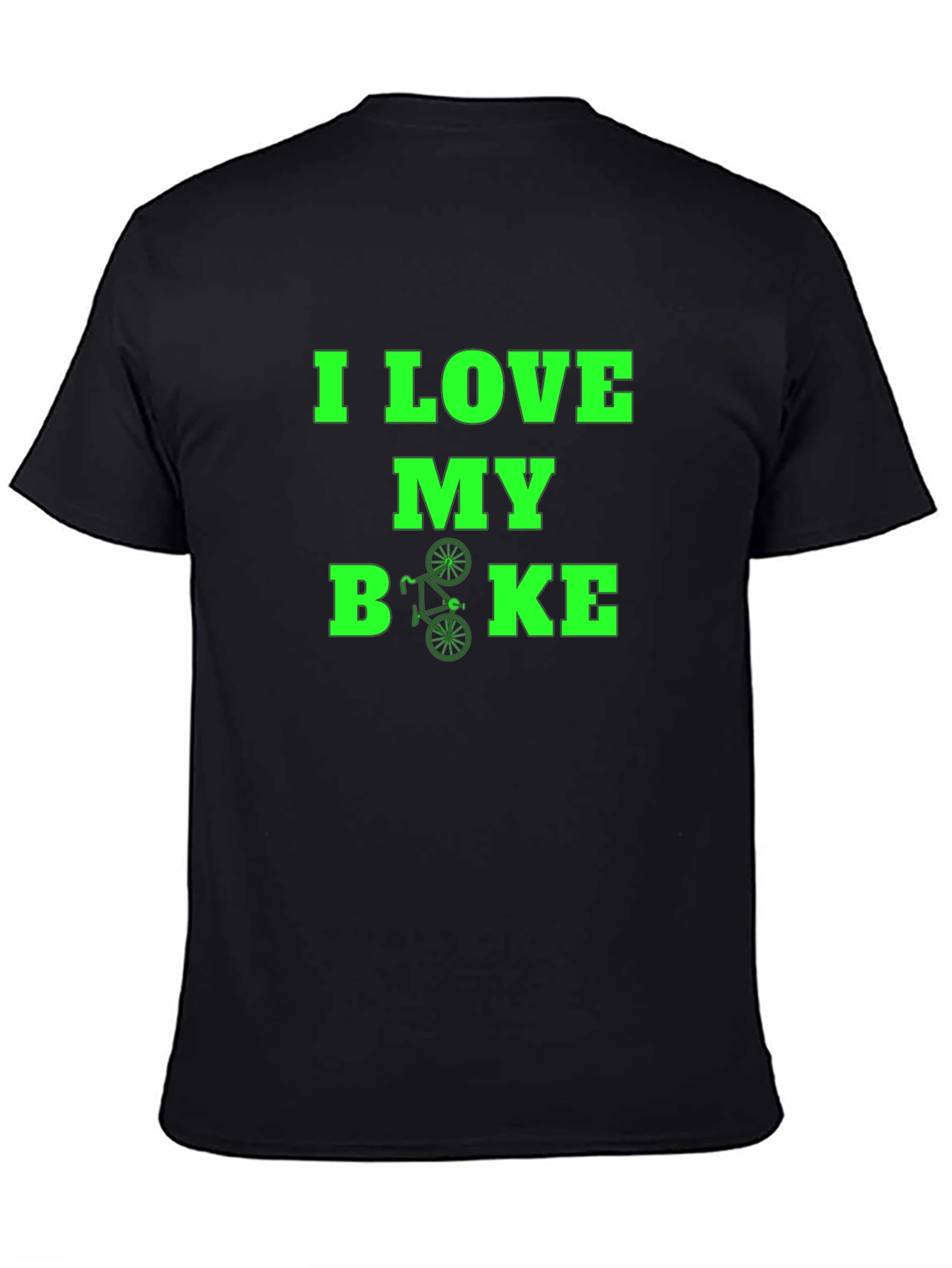 I Love My Bike Graphic Tee - Black