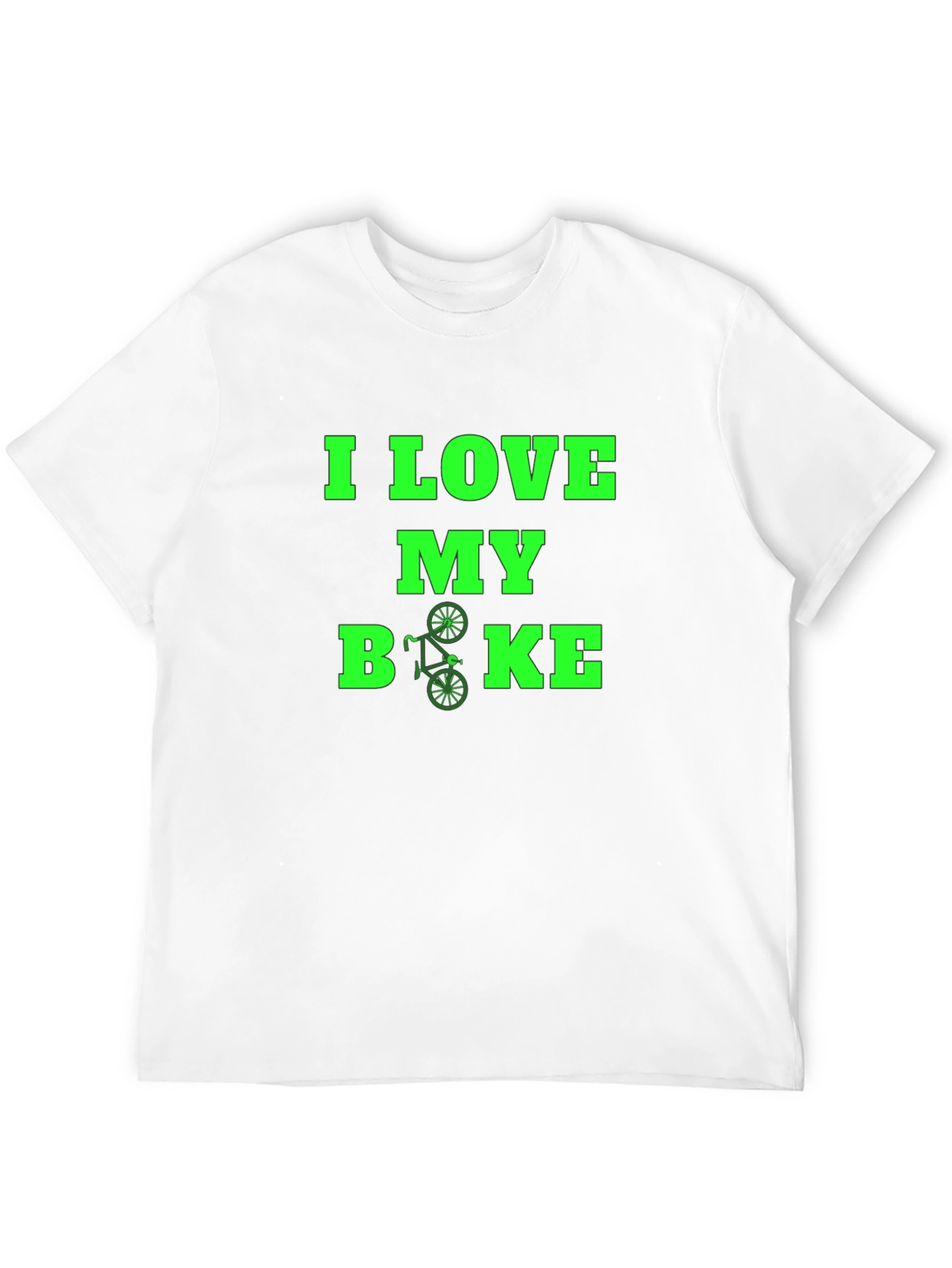 I Love My Bike Graphic Tee - Black