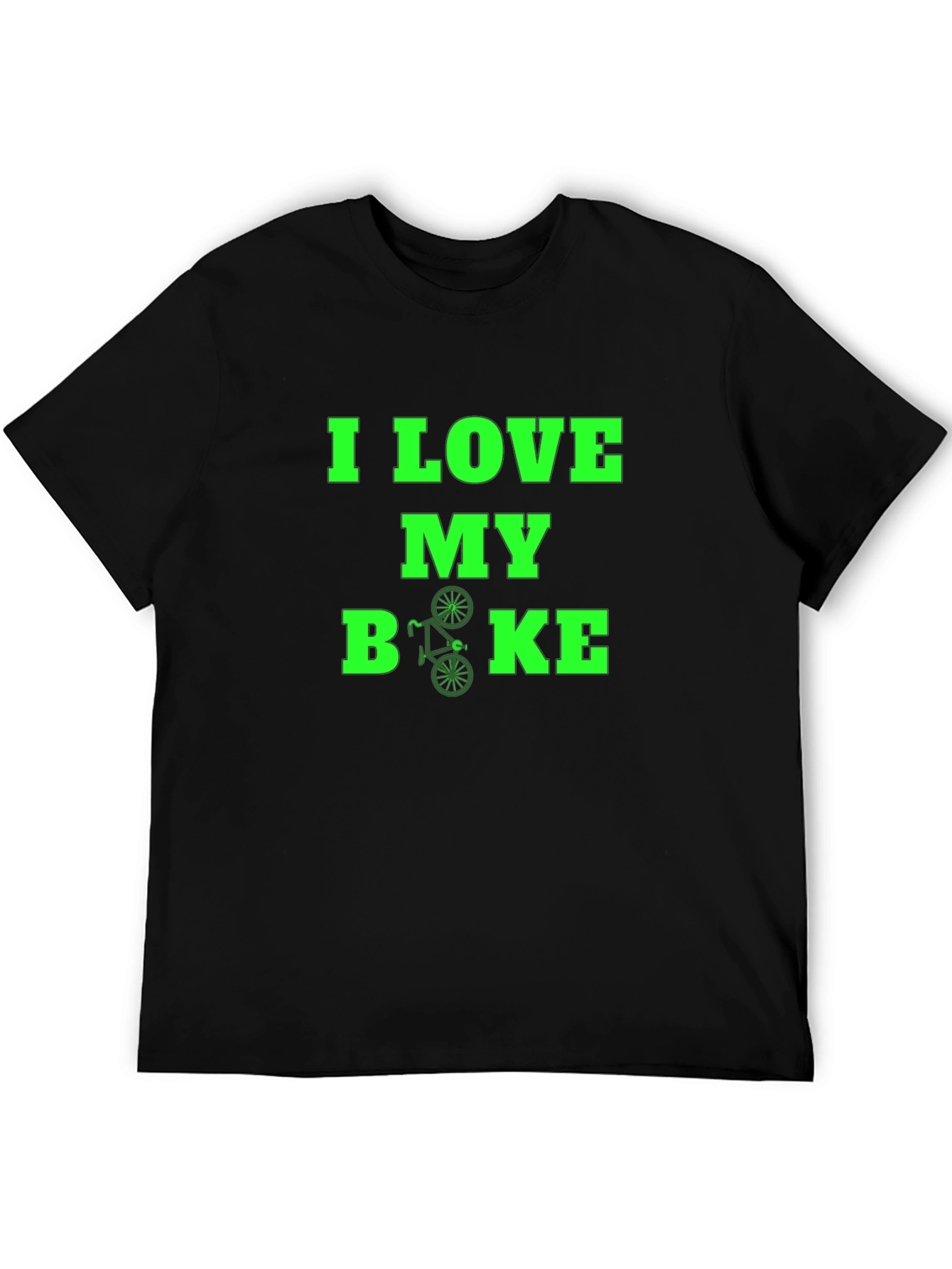 I Love My Bike Graphic Tee - Black