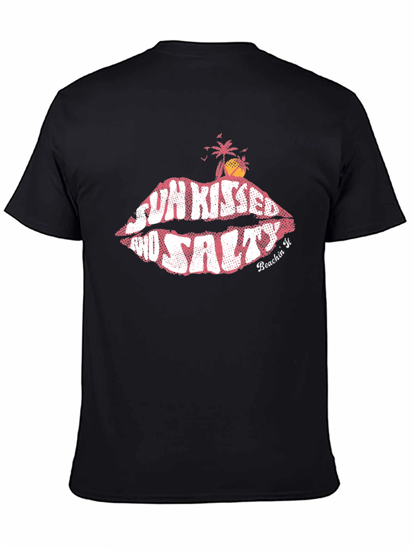 Sun Kissed & Salty Black Graphic Tee