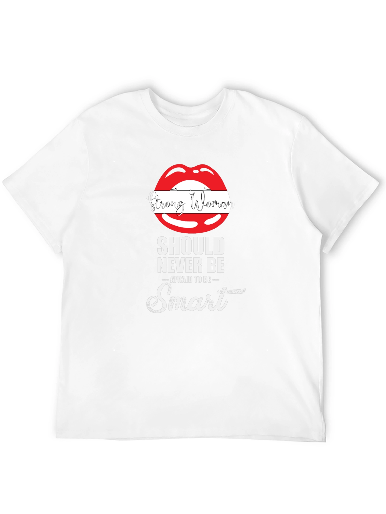 Strong Woman Smart Lips Graphic Tee