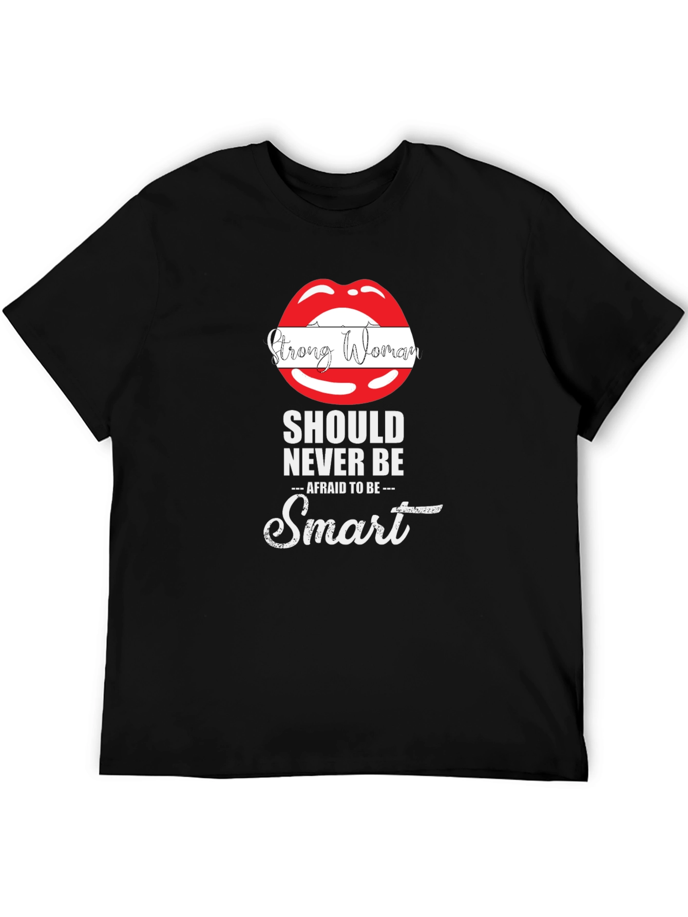 Strong Woman Smart Lips Graphic Tee